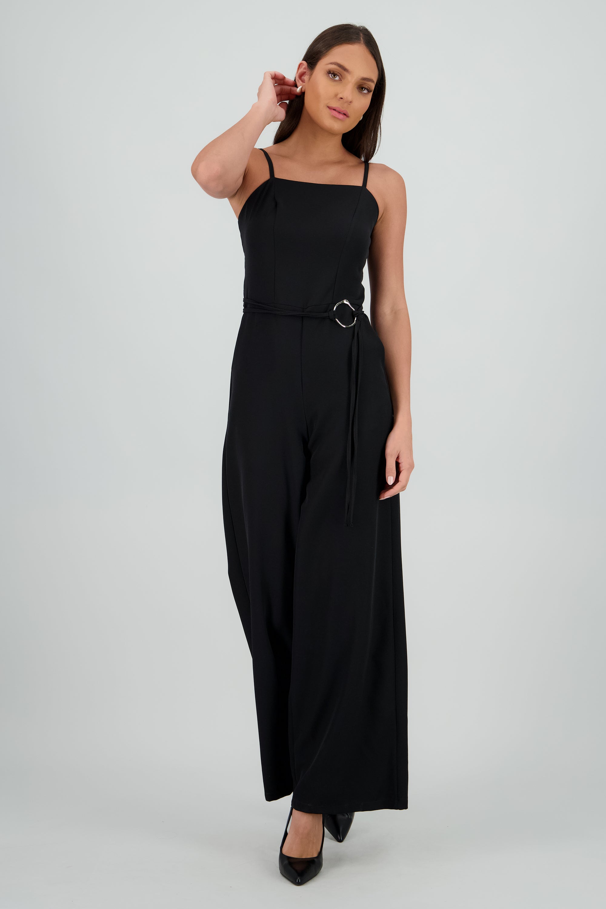 Jumpsuit cinto aro NEGRO