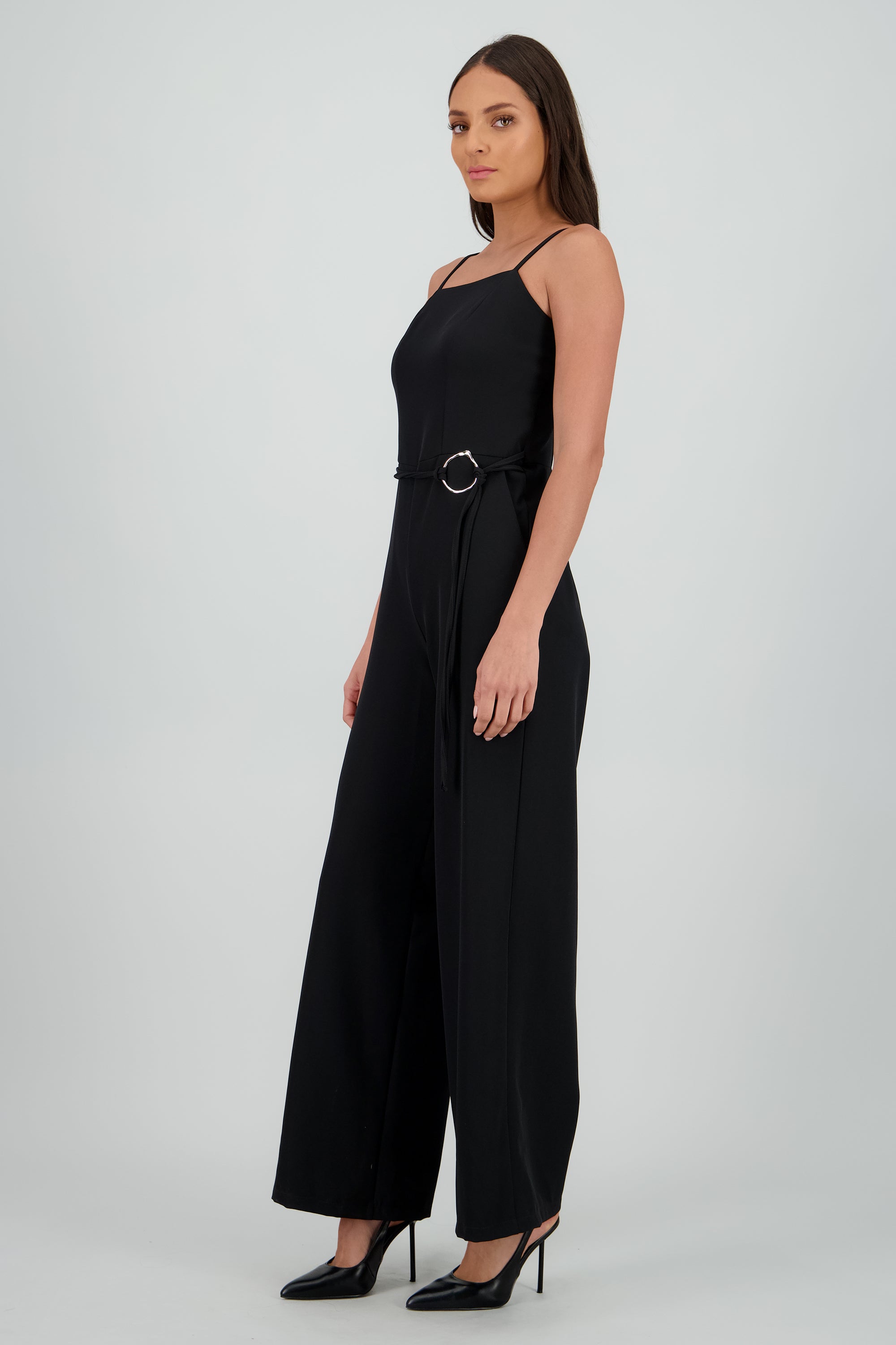 Jumpsuit cinto aro NEGRO