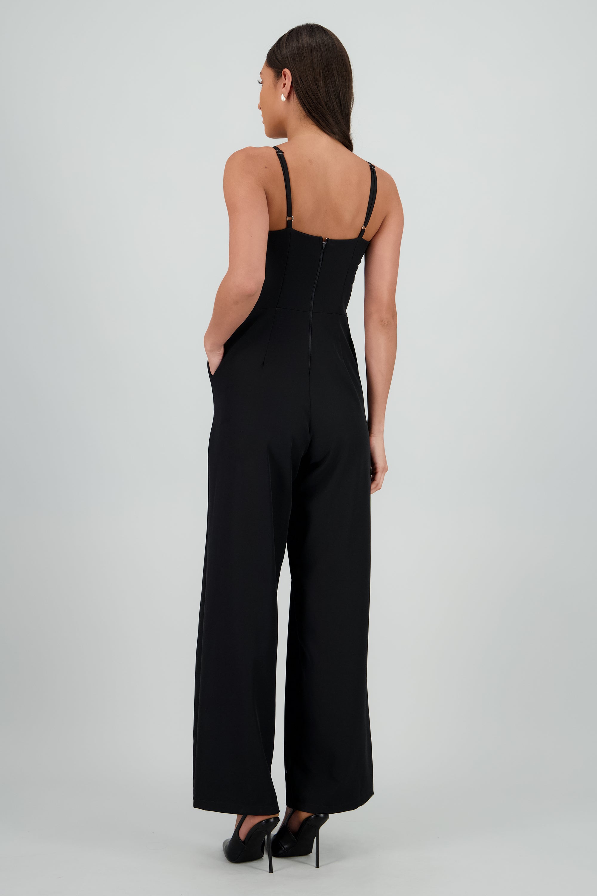 Jumpsuit cinto aro NEGRO