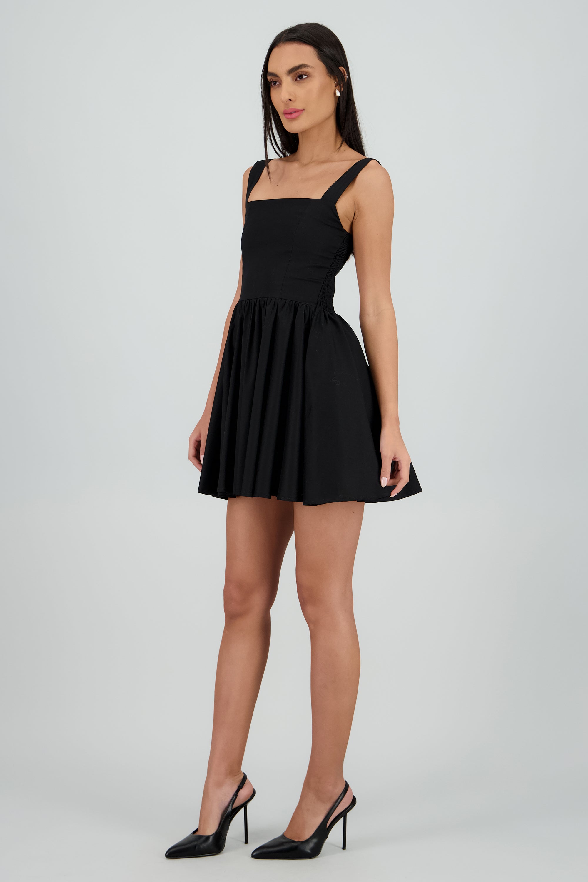 Vestido mini falda ampon Hypsters NEGRO