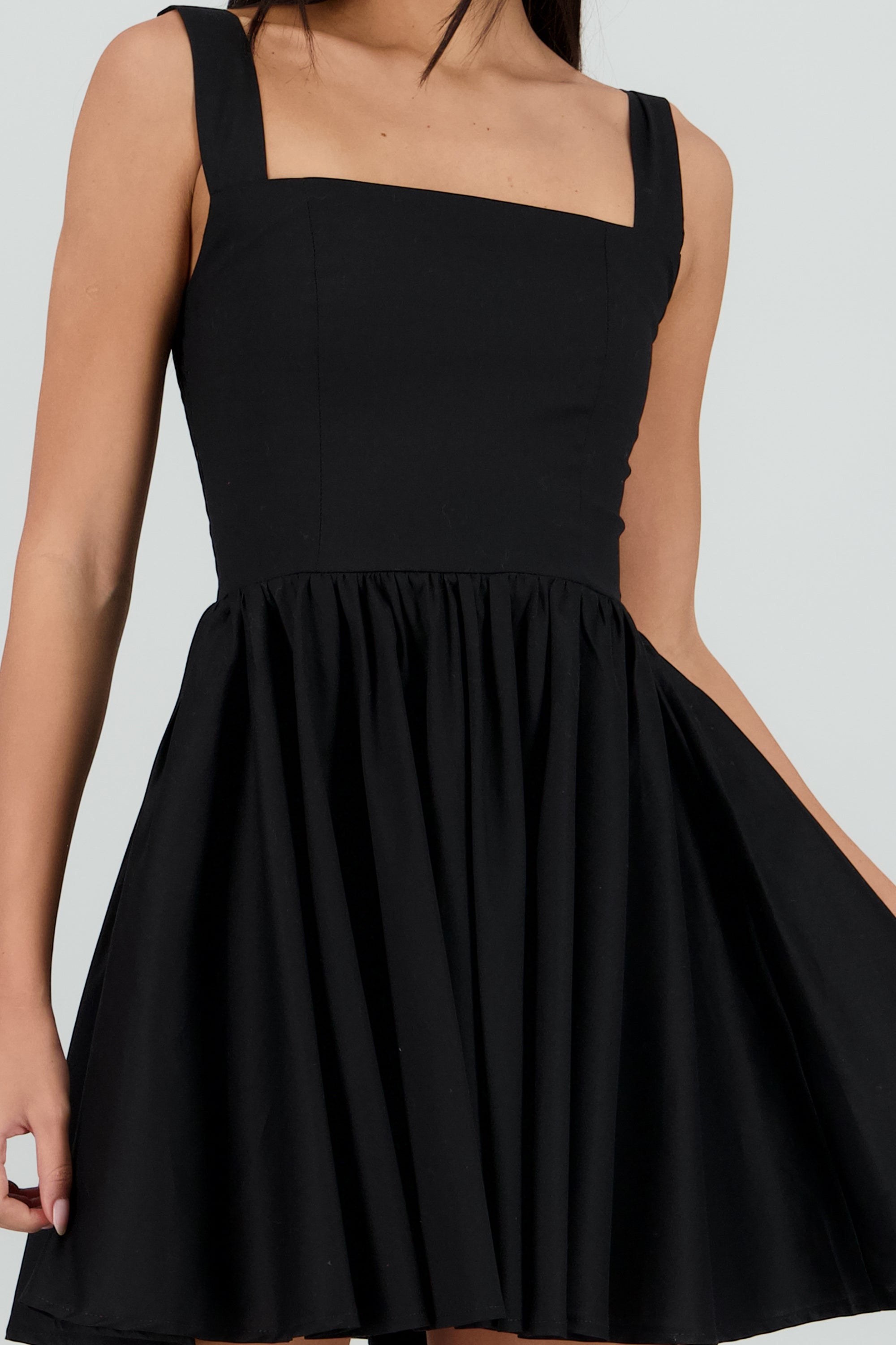 Vestido mini falda ampon Hypsters NEGRO
