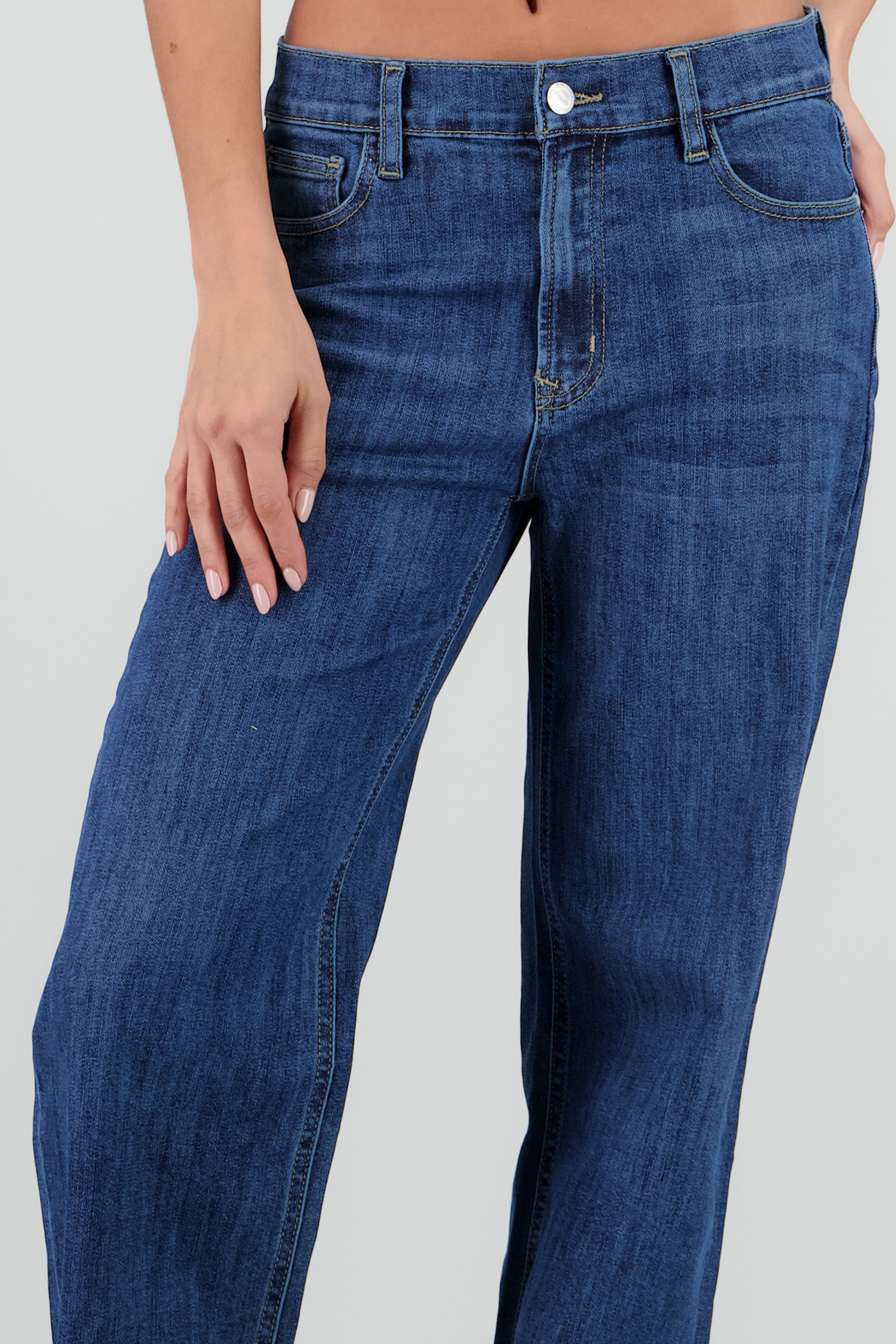 Jeans básicos wide leg DARK WASH