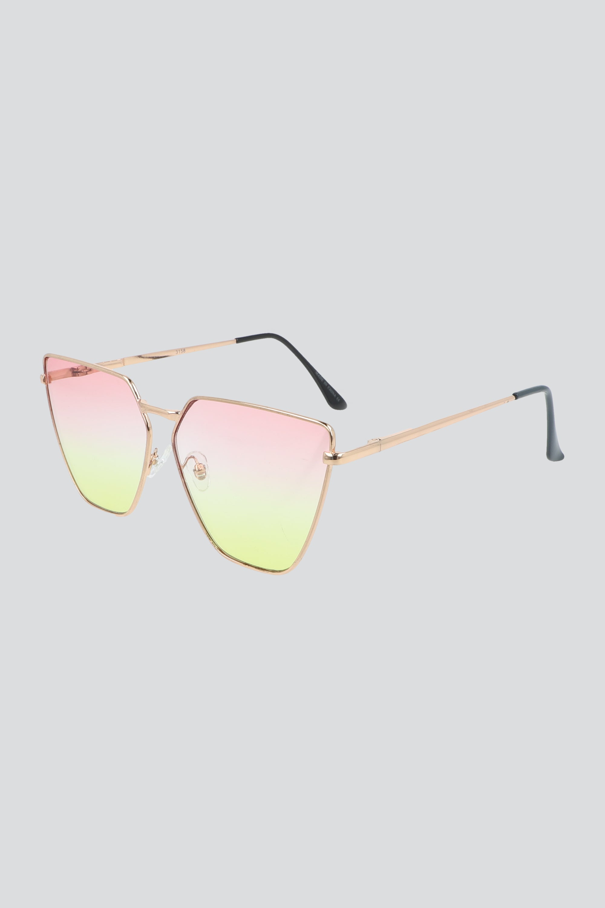 Lentes semi cat eye traslucidos ROSA