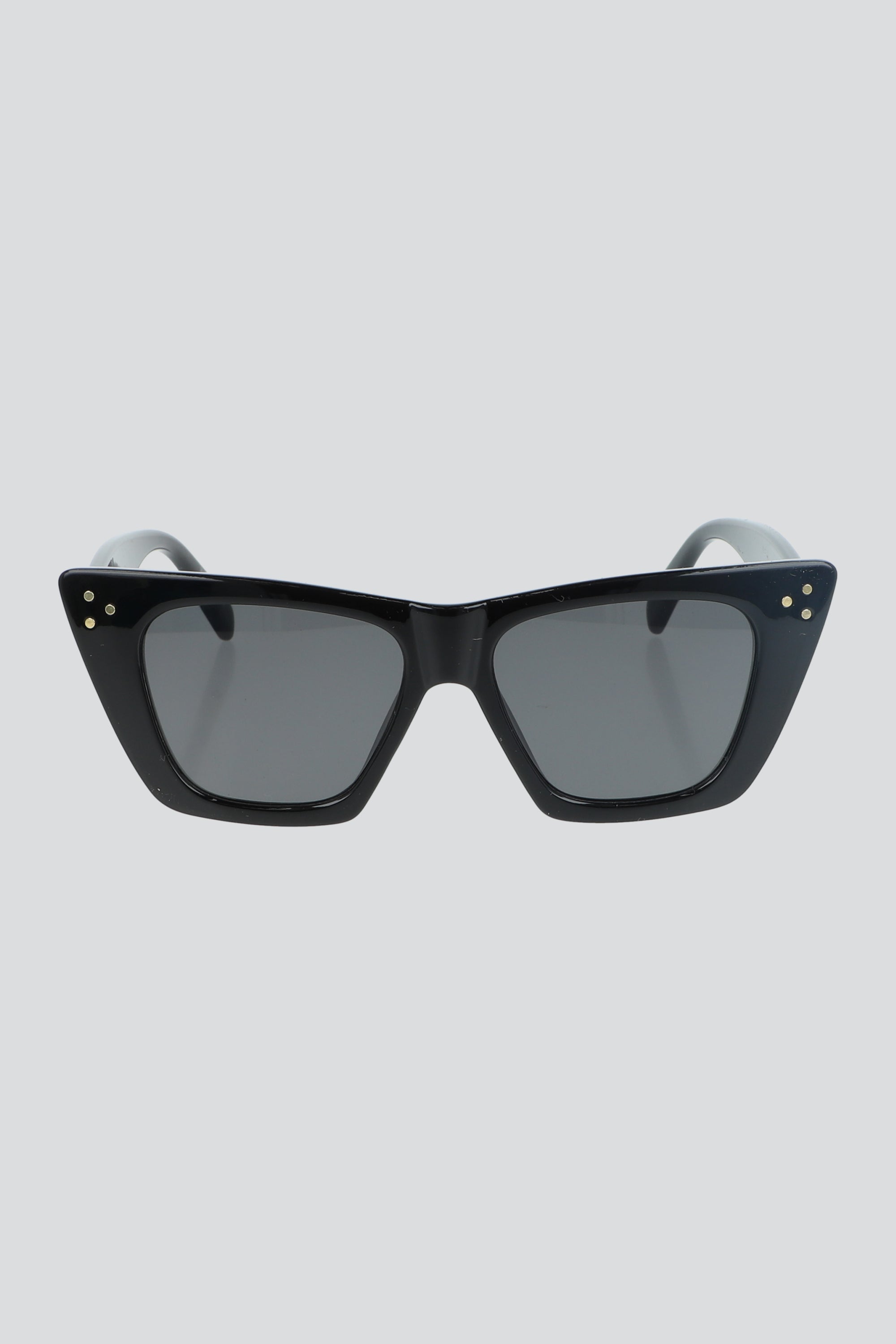 Lentes oversize puntos metalicos NEGRO