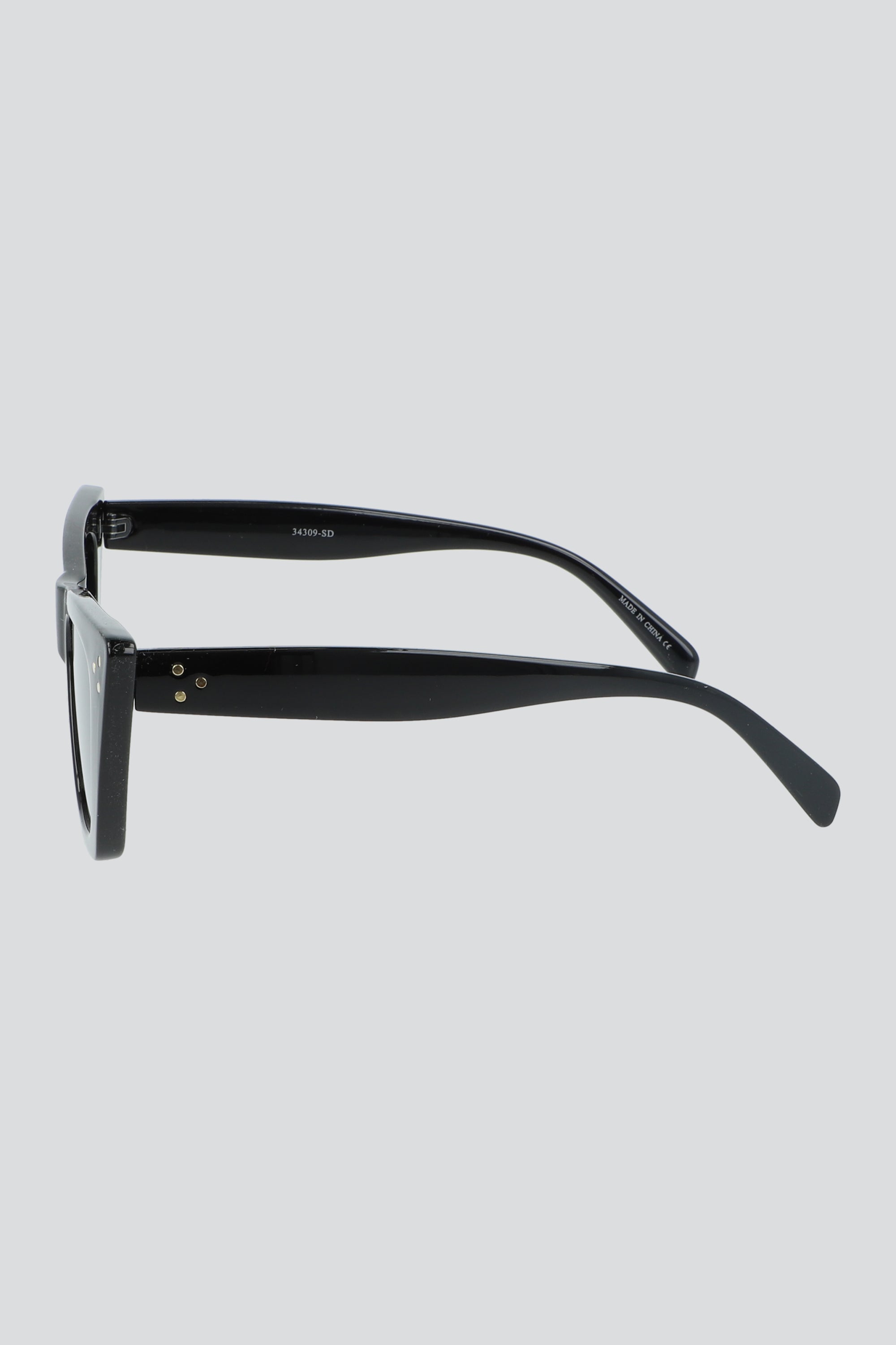 Lentes oversize puntos metalicos NEGRO