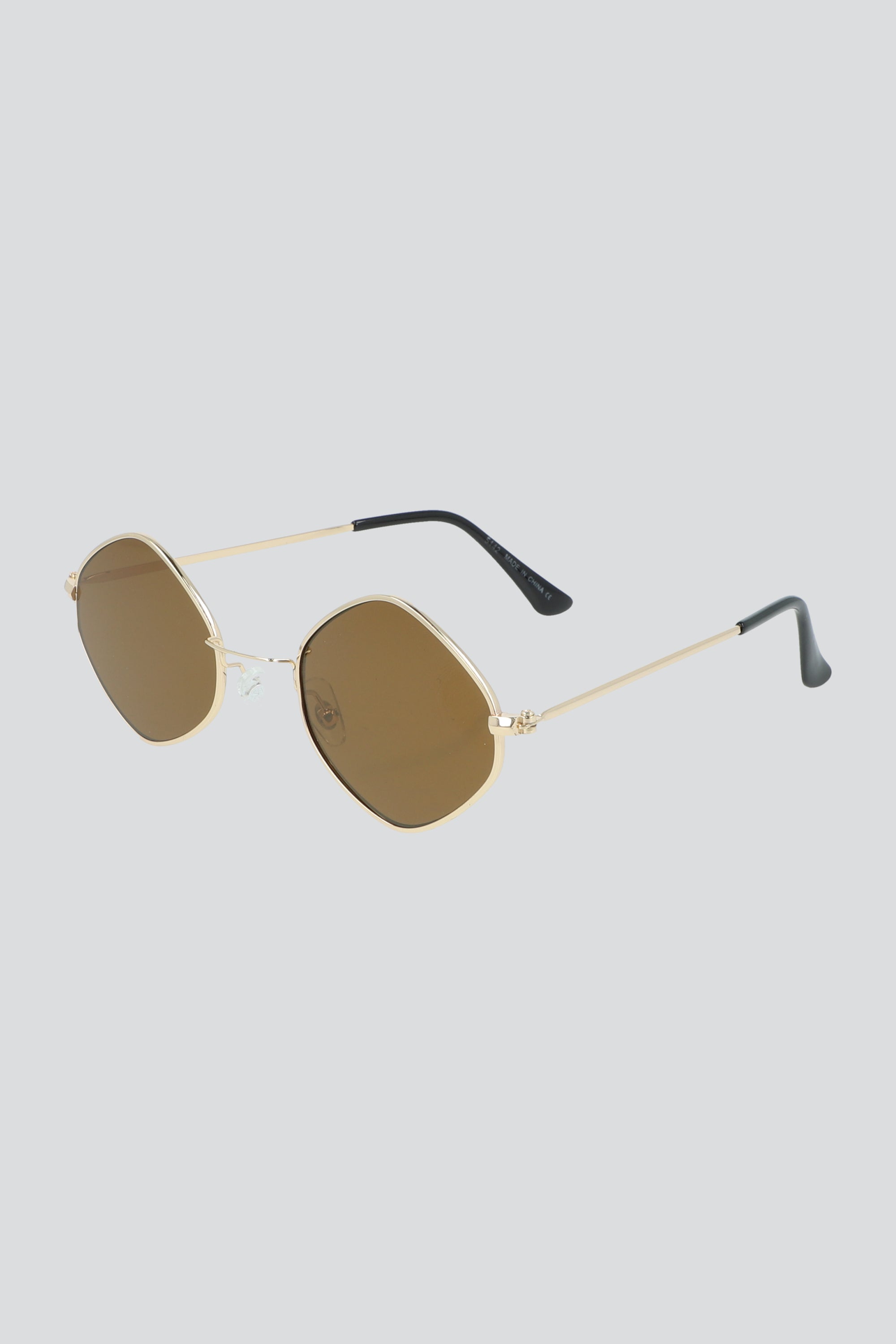 Lentes rombo mica color CAFE