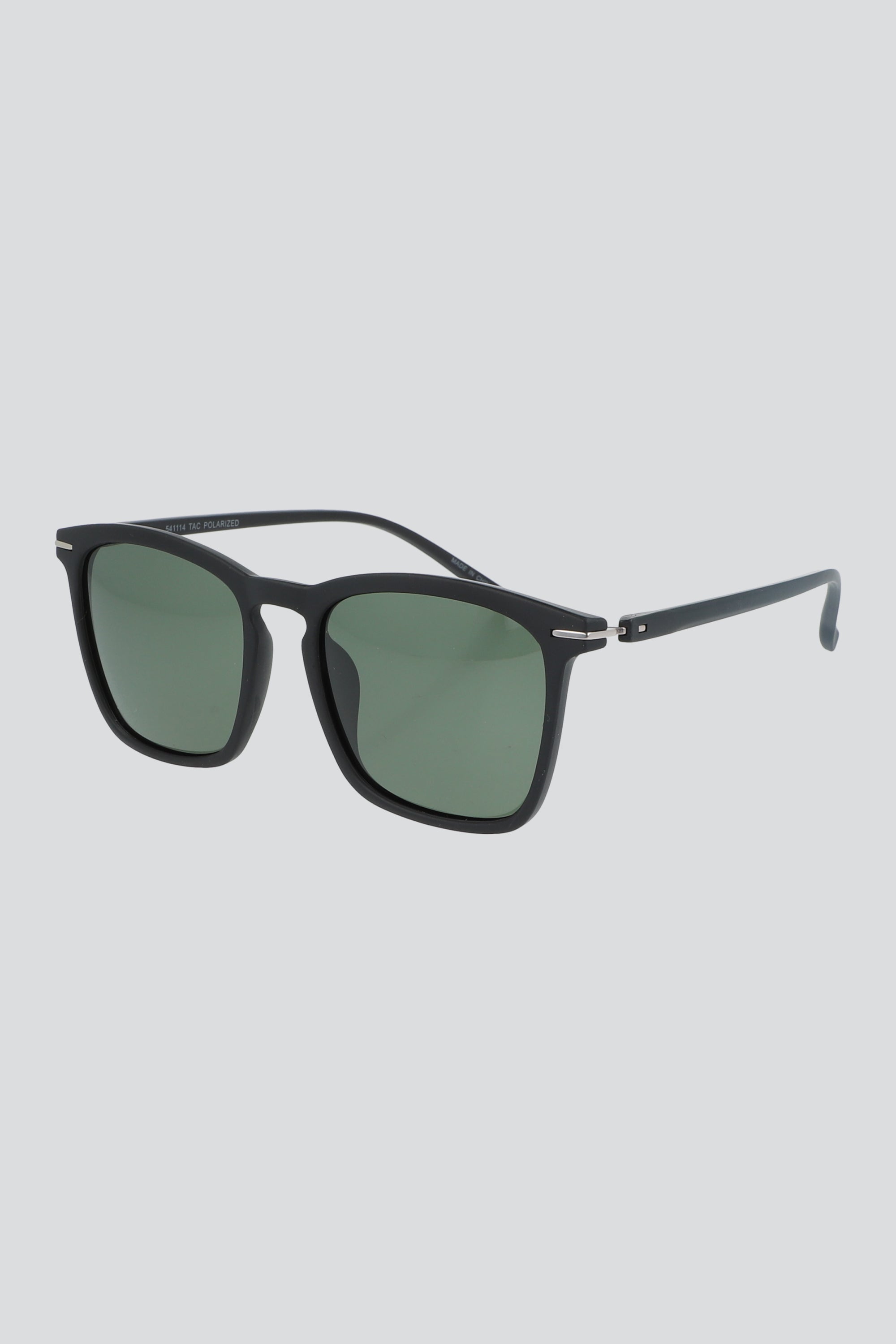 Lentes cuadrados pasta delgada NEGRO