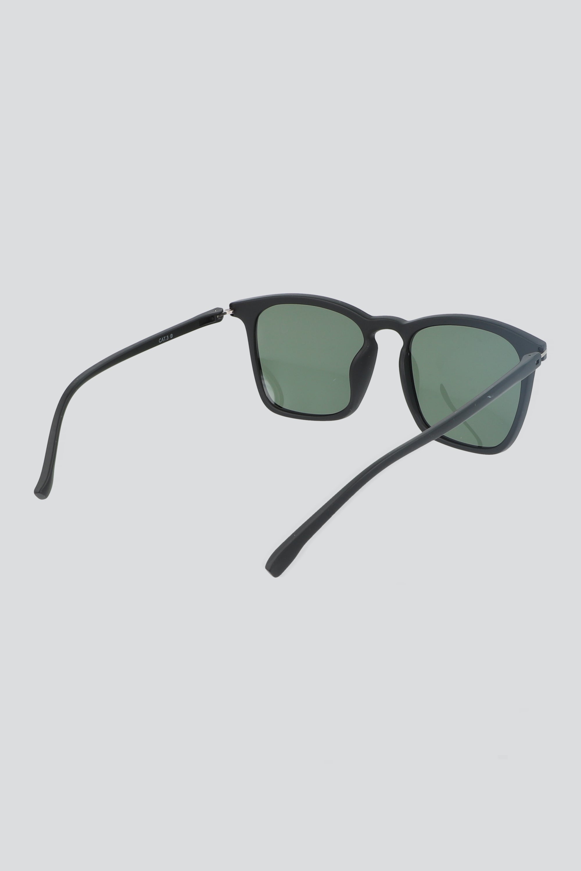 Lentes cuadrados pasta delgada NEGRO