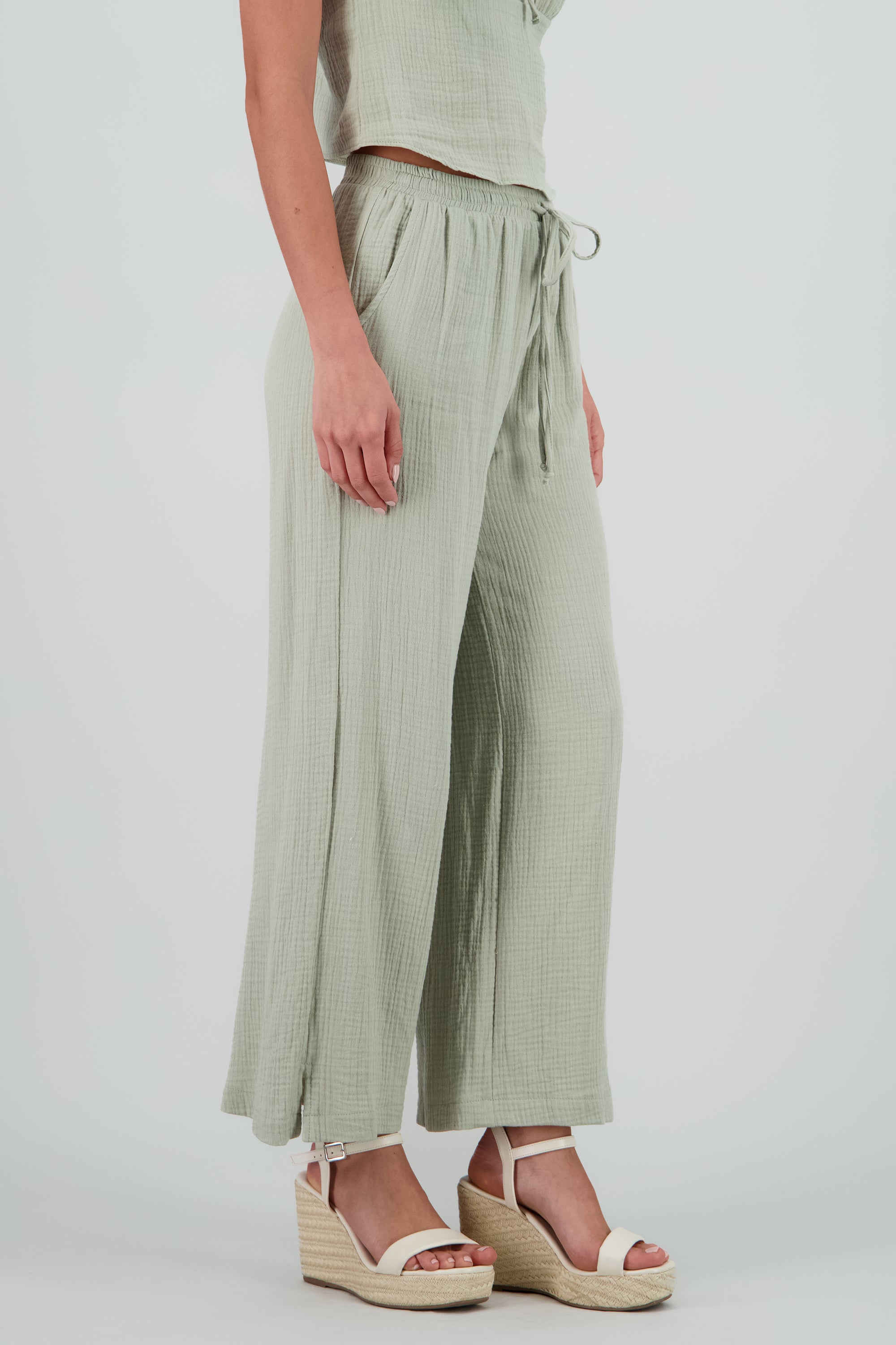 Pantalon fluido wide leg SAGE