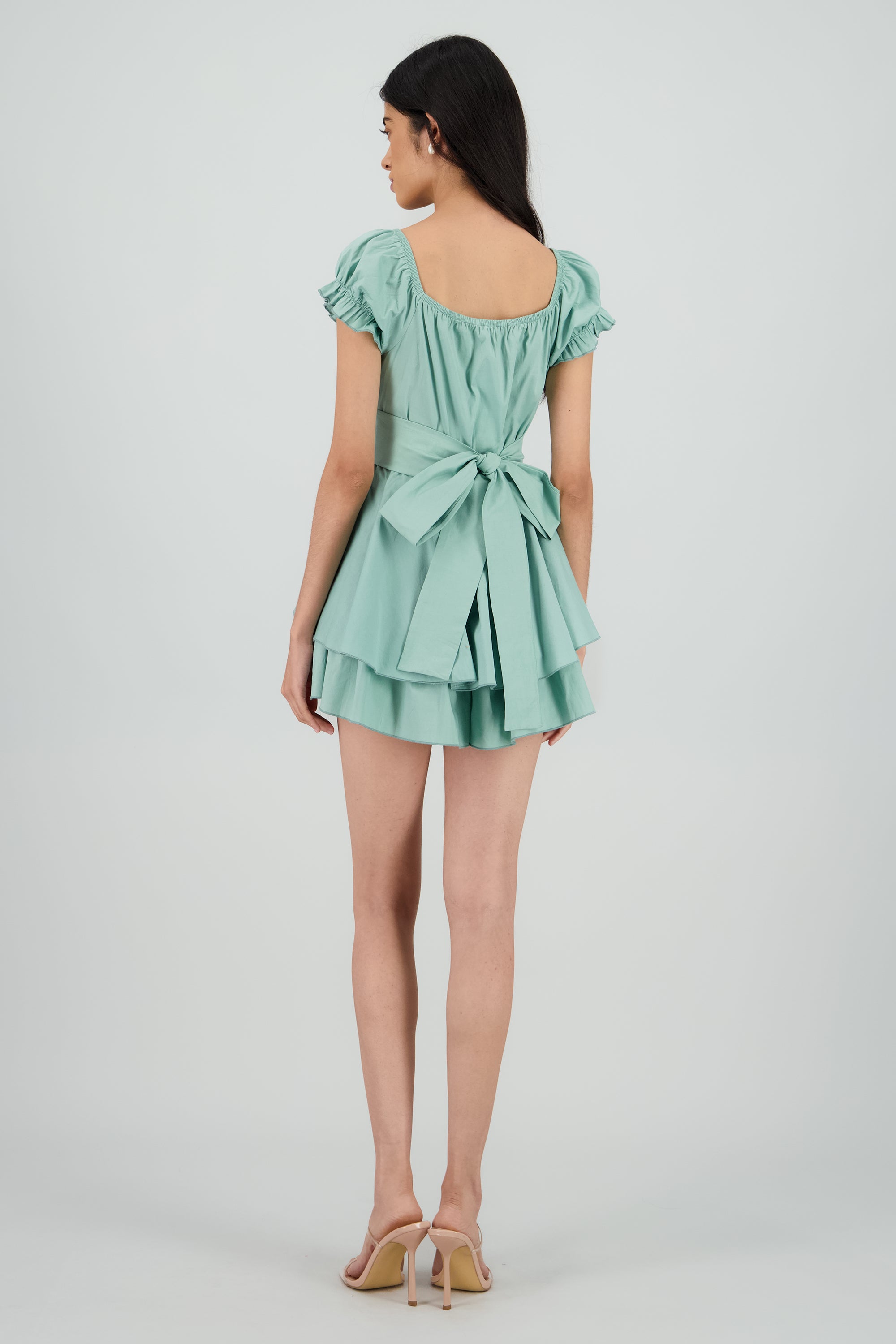 Vestido olanes manga corta SAGE