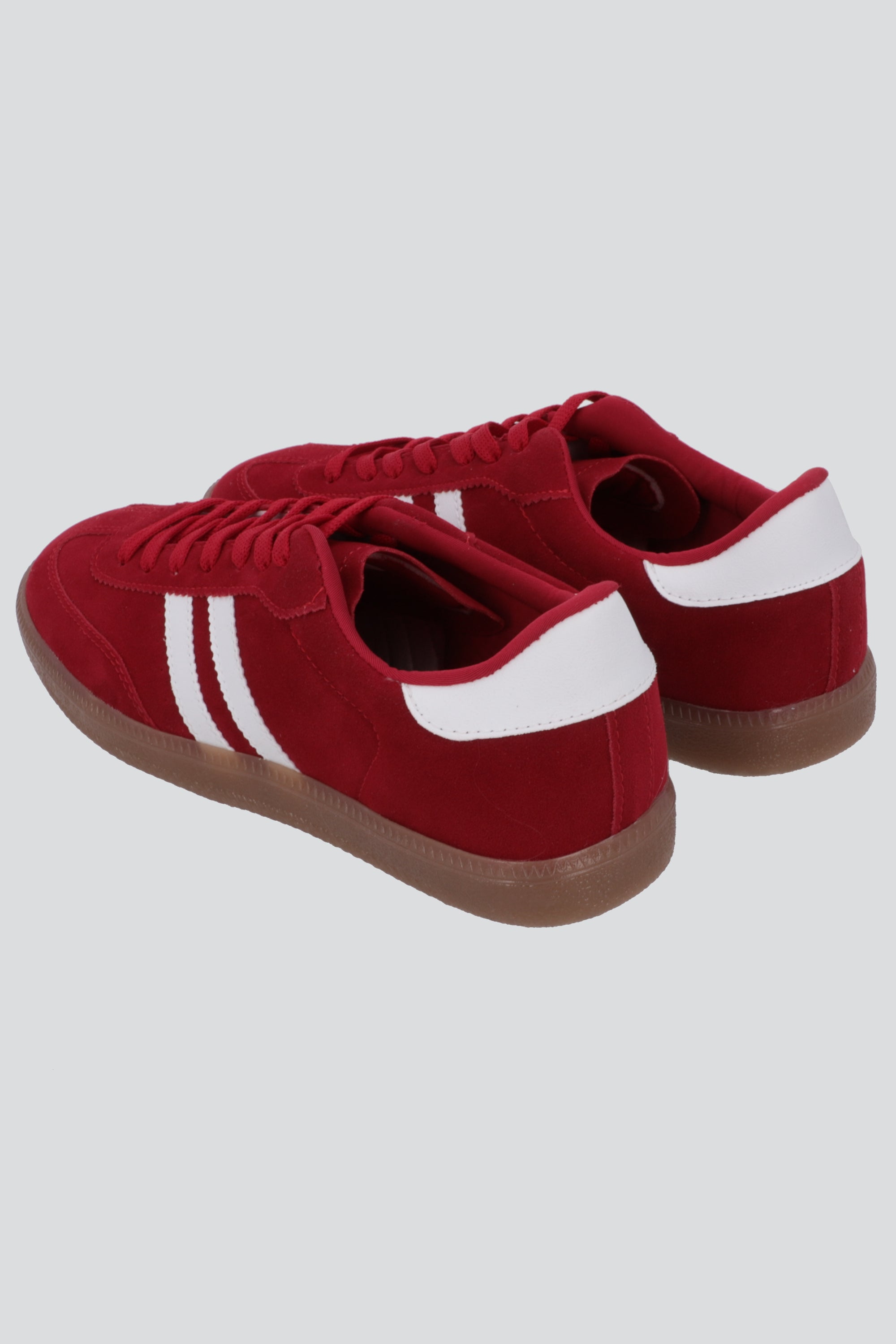 Tenis dos lineas durazno ROJO