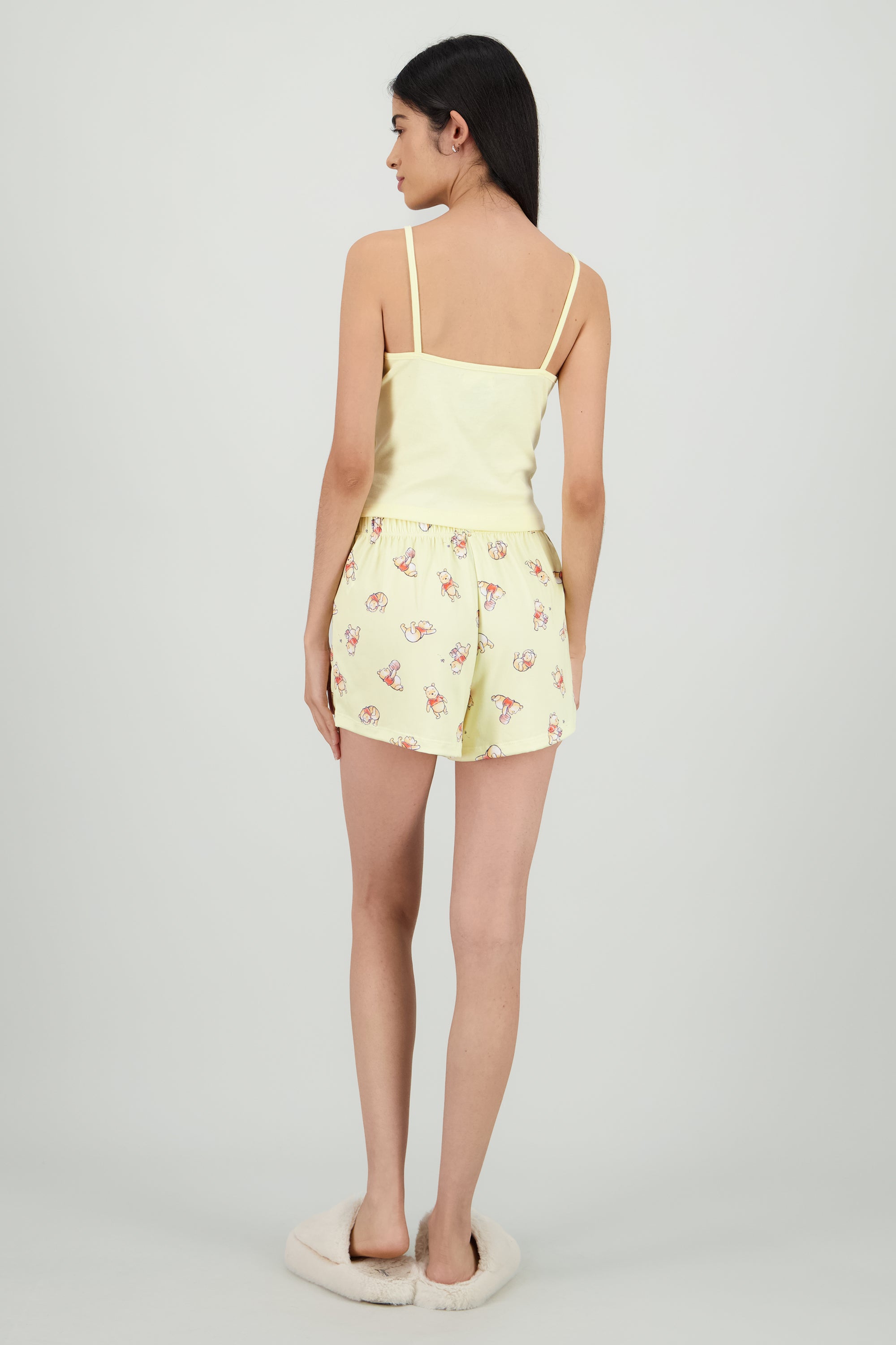 Pijama Winnie Pooh tank short AMARILLO