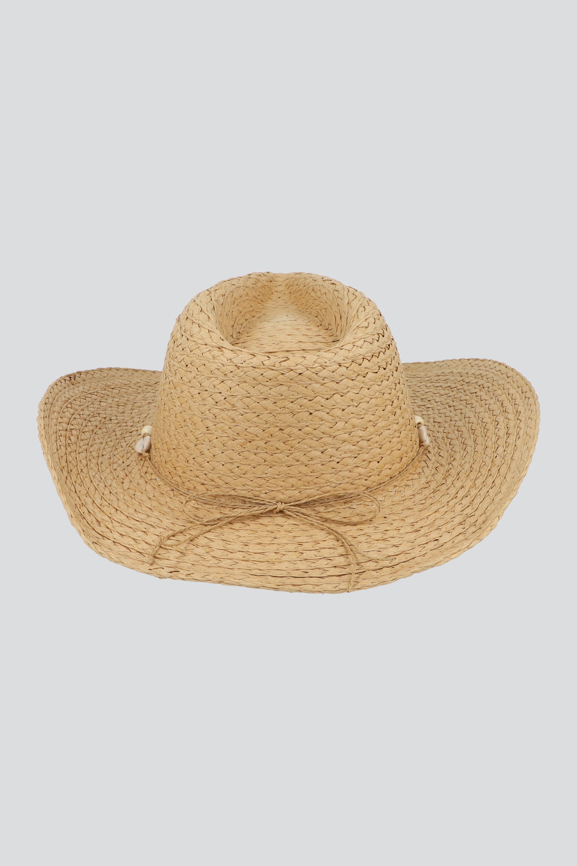 Sombrero vaquero playa conchas BEIGE