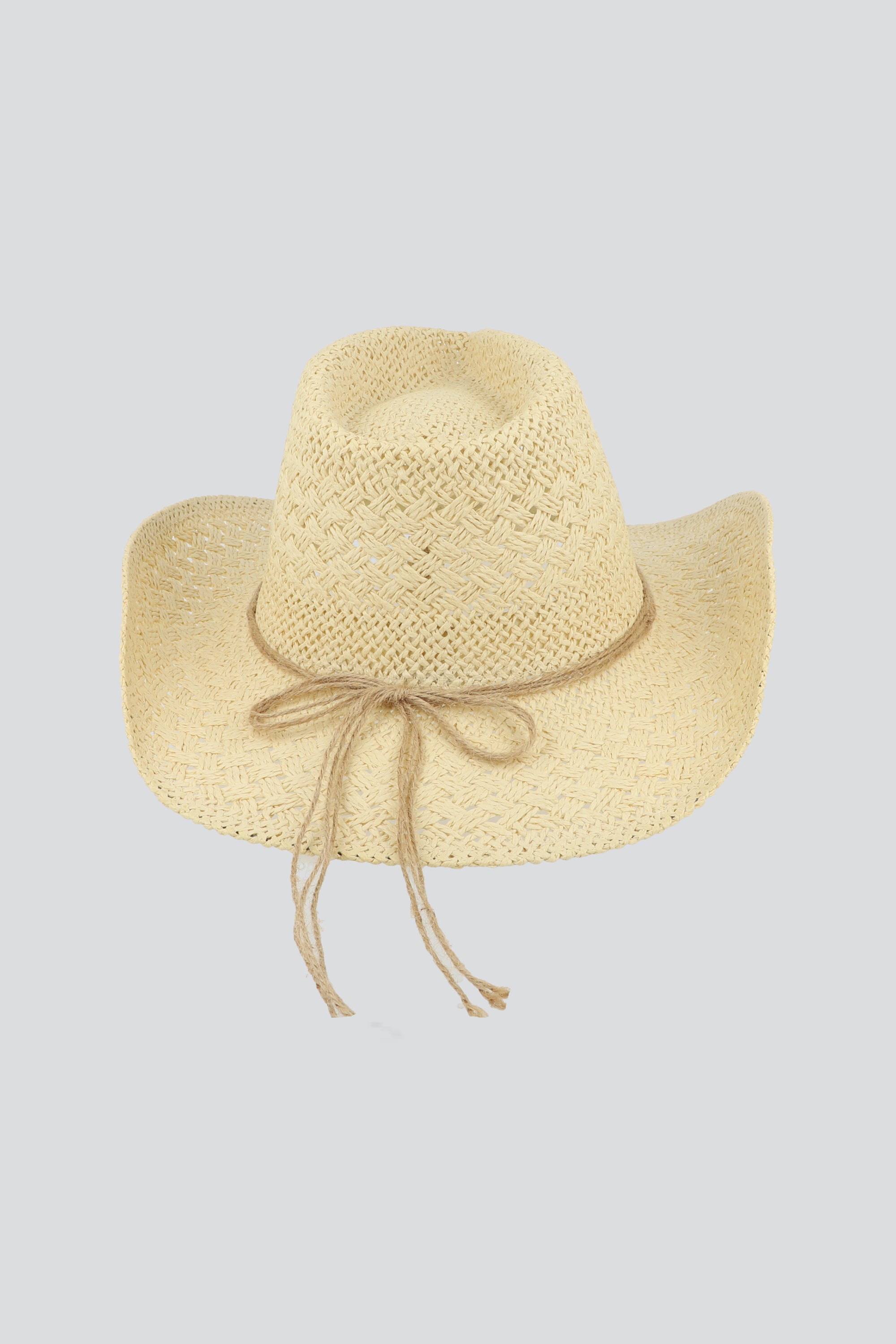 Sombrero calado conchas turquesas BEIGE
