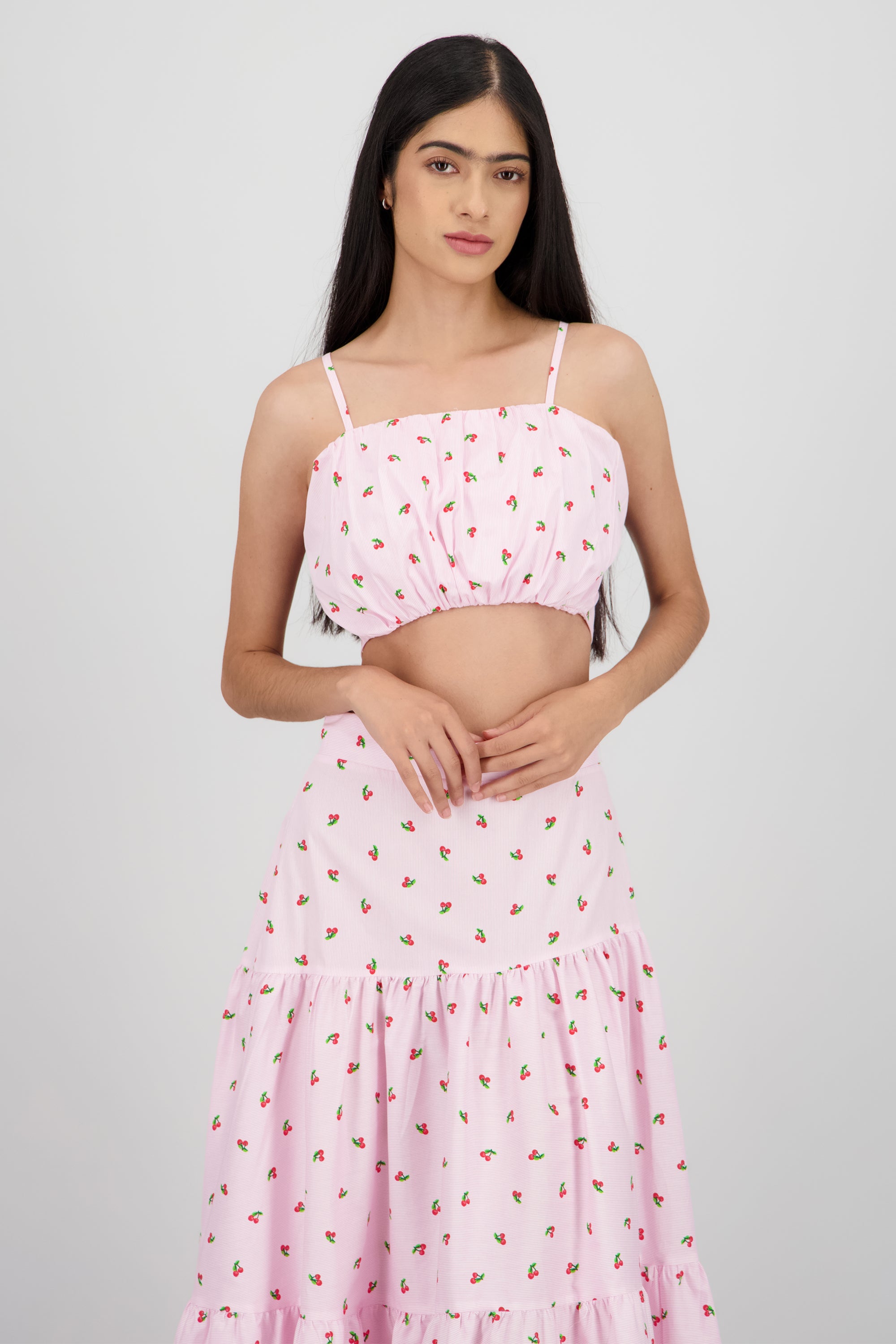 Top tirantes detalle globo ROSA PASTEL