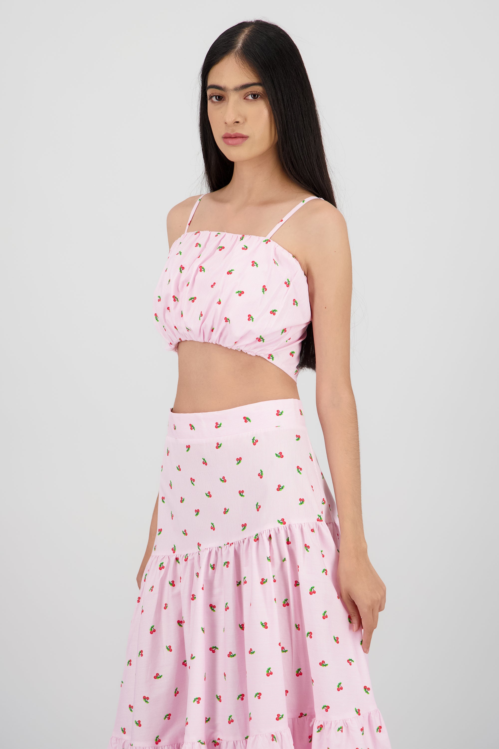 Top tirantes detalle globo ROSA PASTEL