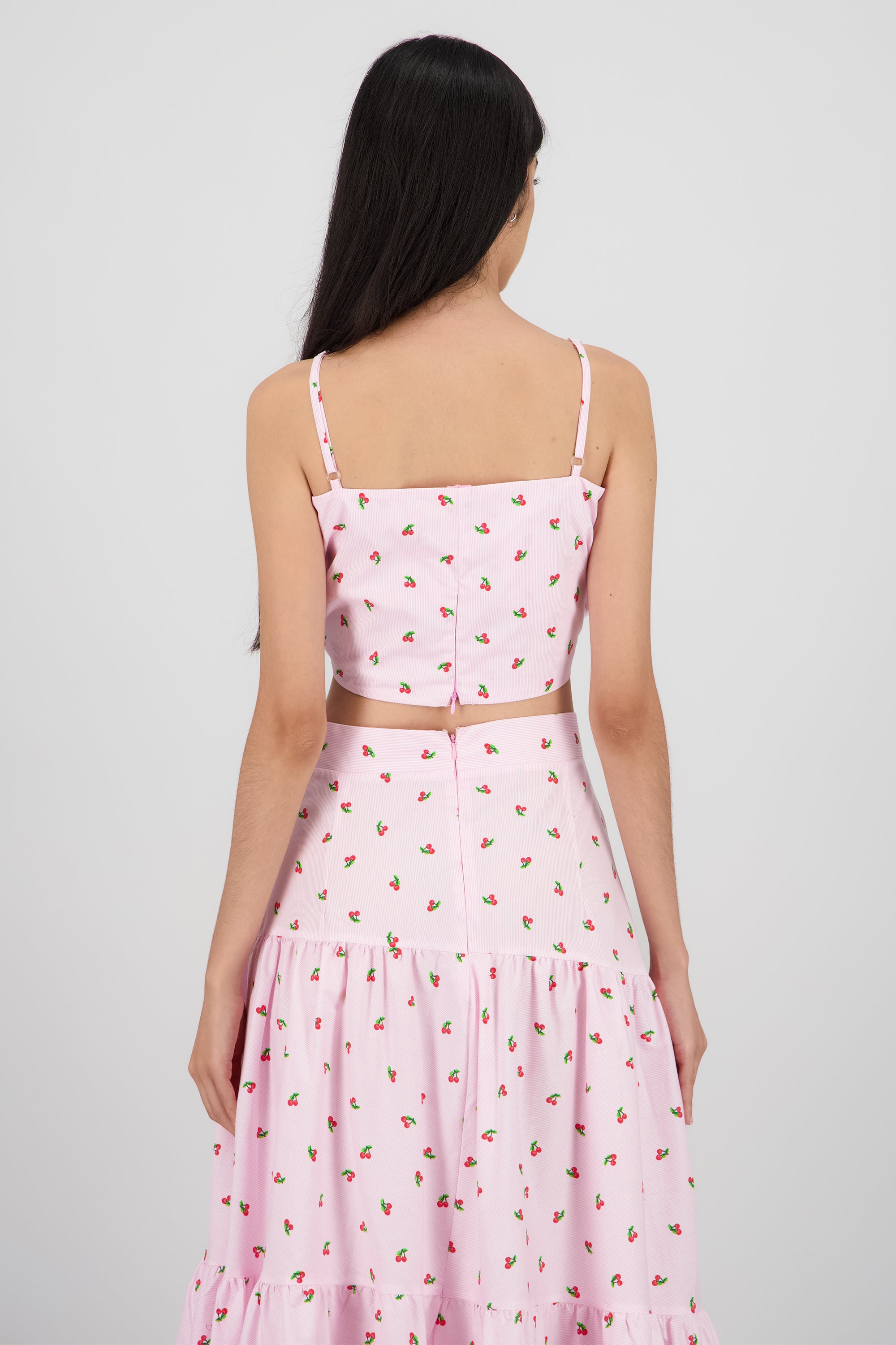 Top tirantes detalle globo ROSA PASTEL