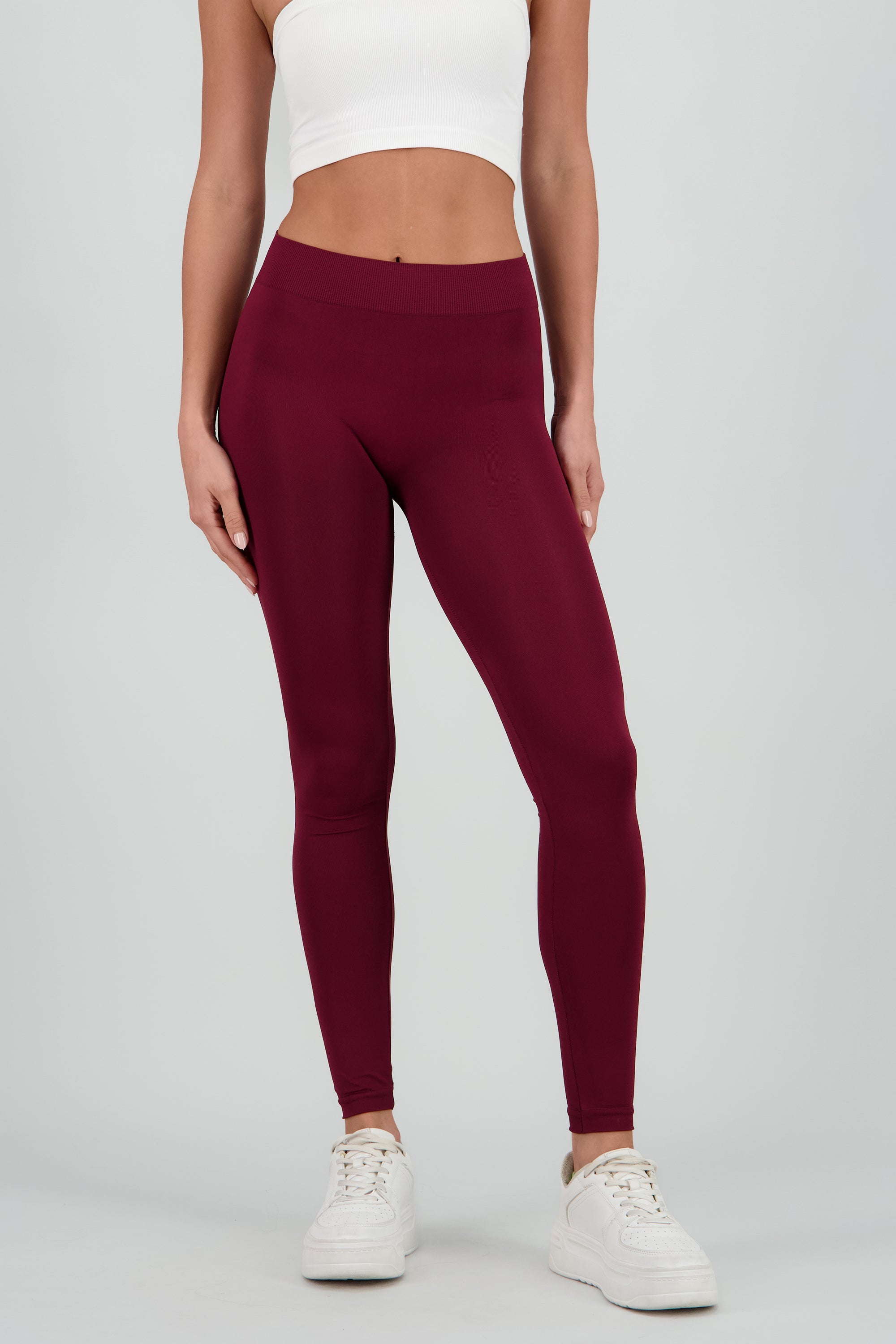 Leggings Seamless Cintura Media CIRUELA