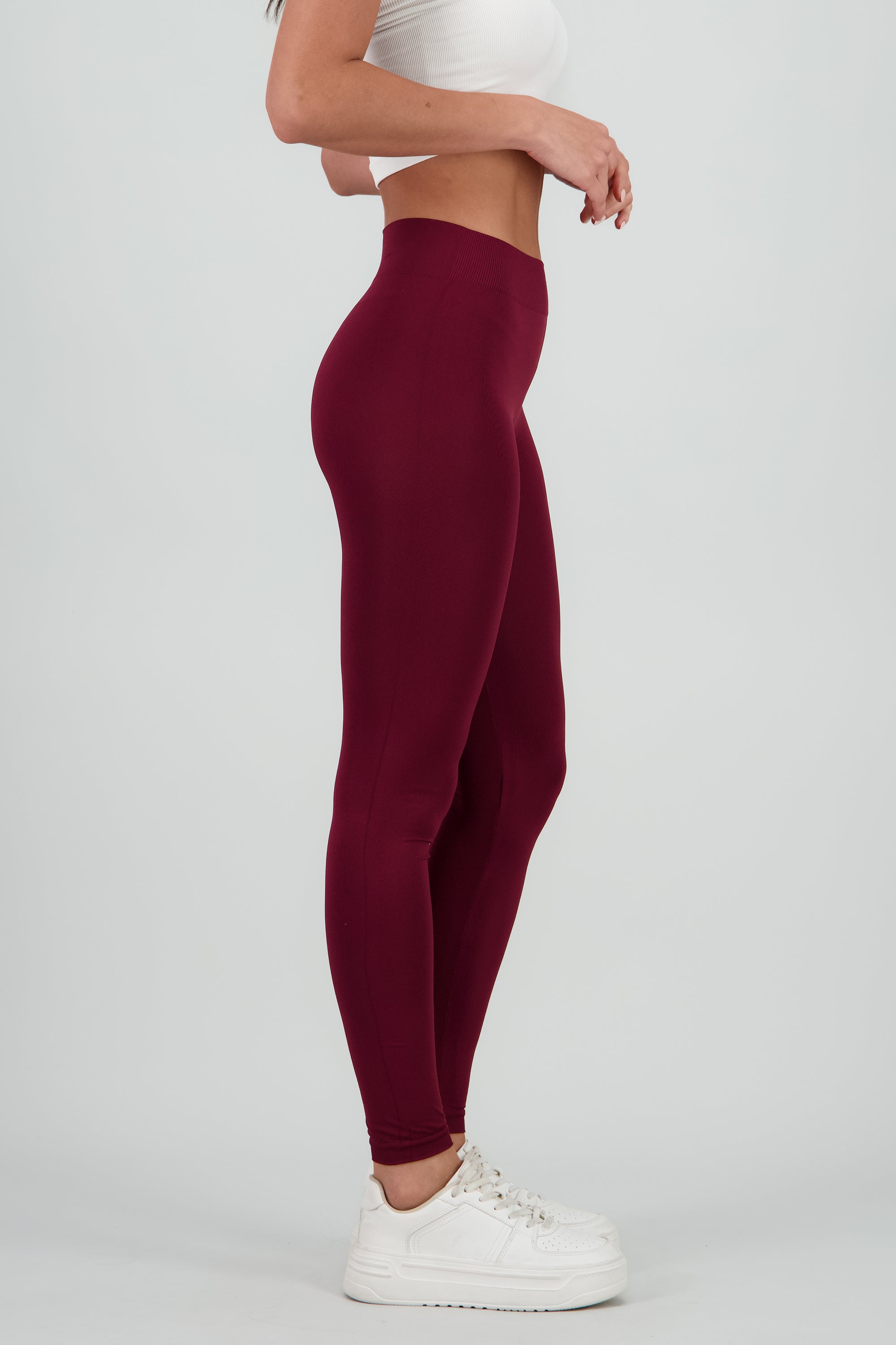 Leggings Seamless Cintura Media CIRUELA