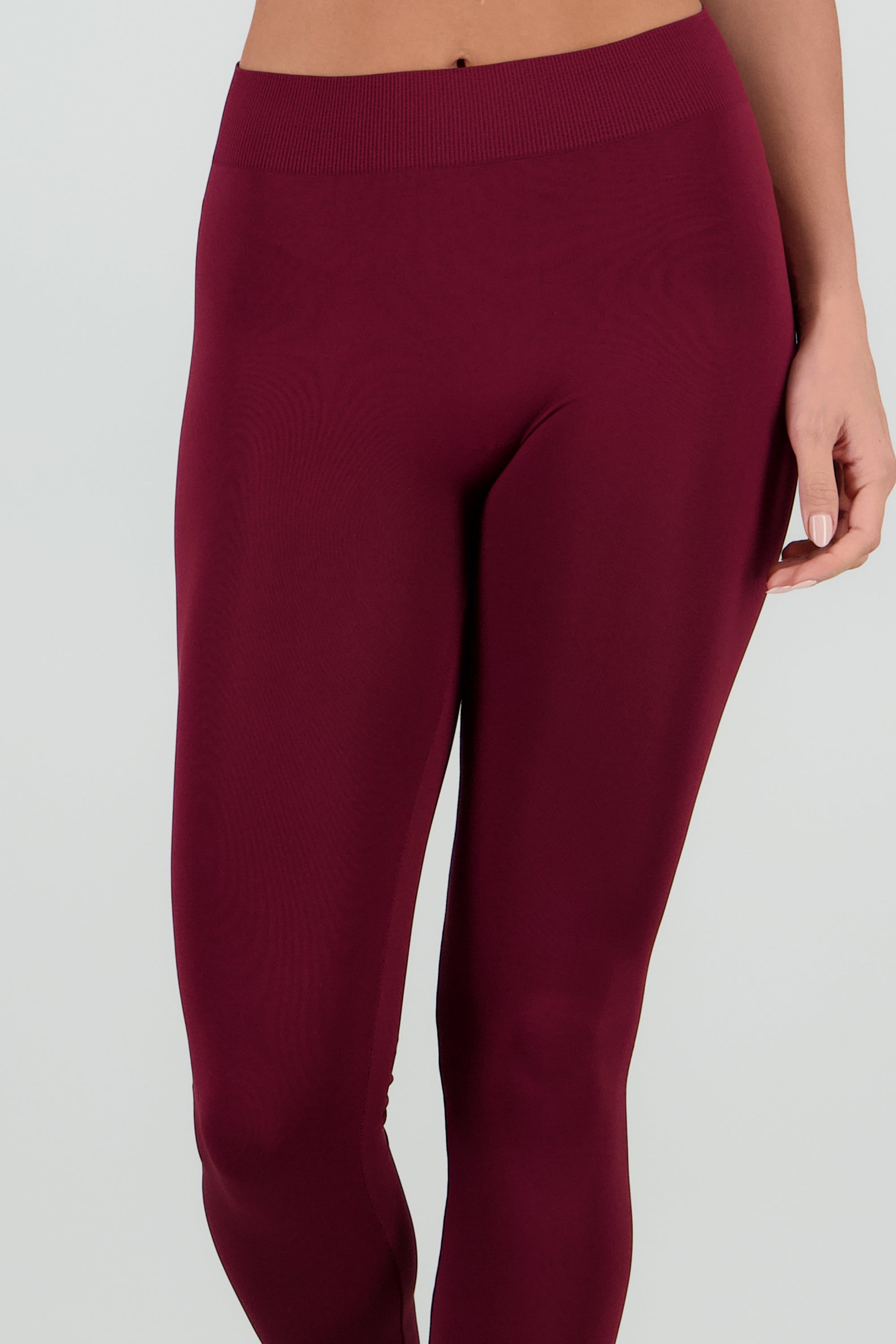 Leggings Seamless Cintura Media CIRUELA