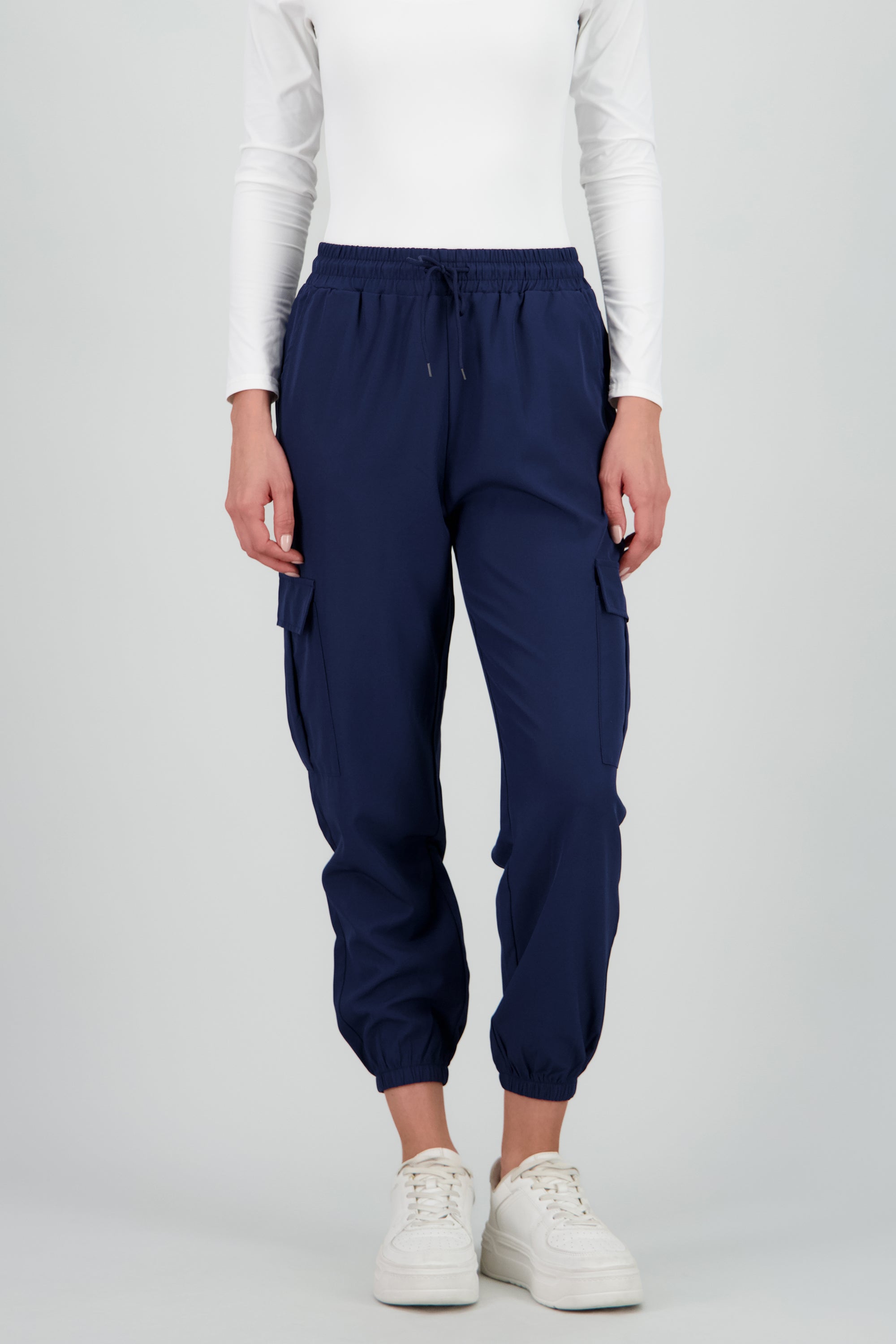 Pantalón Cargo Monocolor Bolsas MARINO