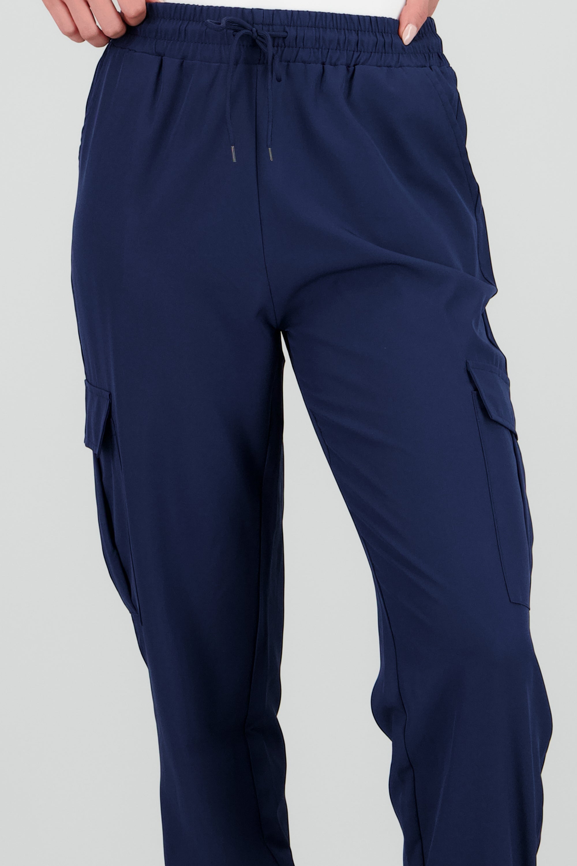 Pantalón Cargo Monocolor Bolsas MARINO