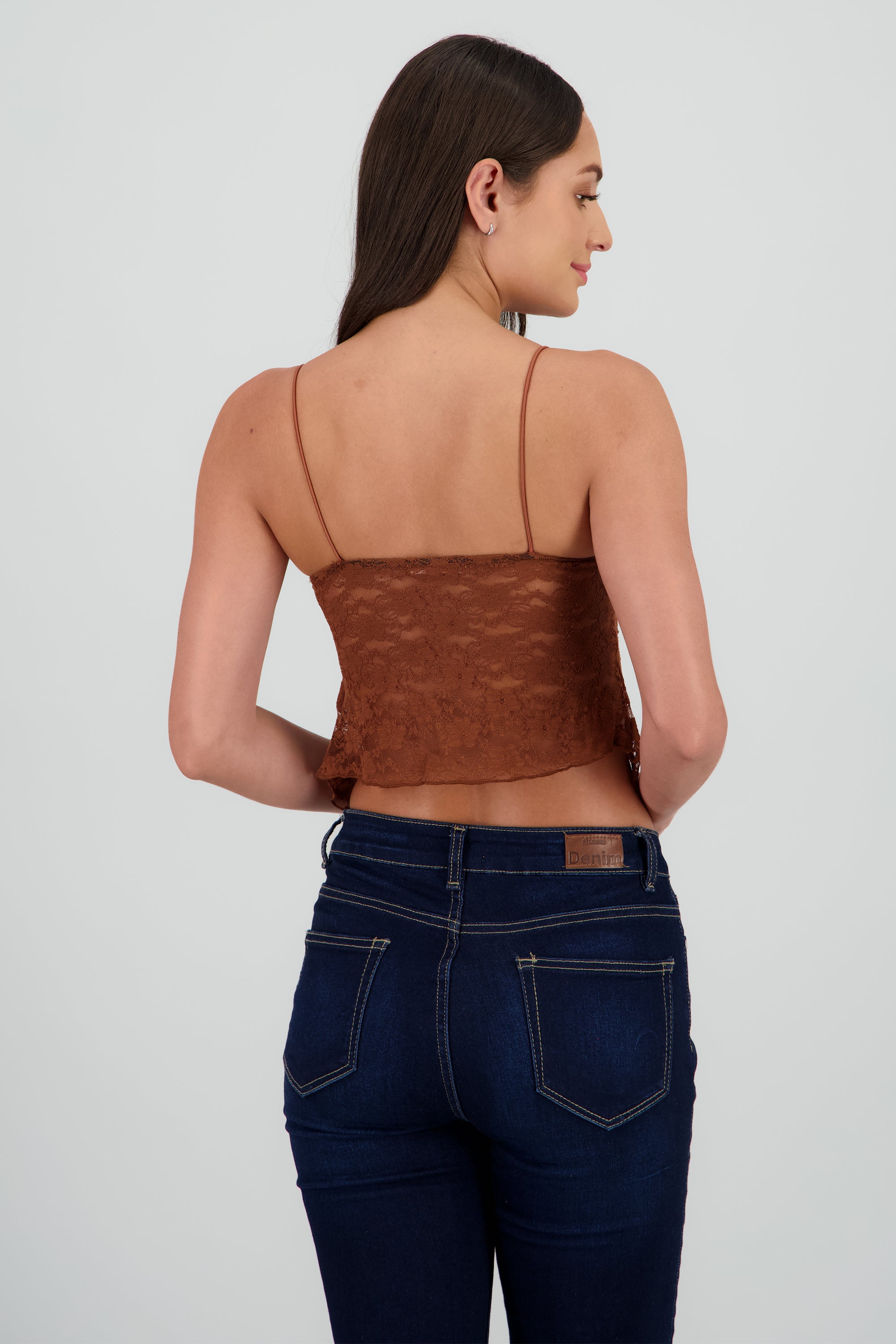 Top encaje nudo CAFE