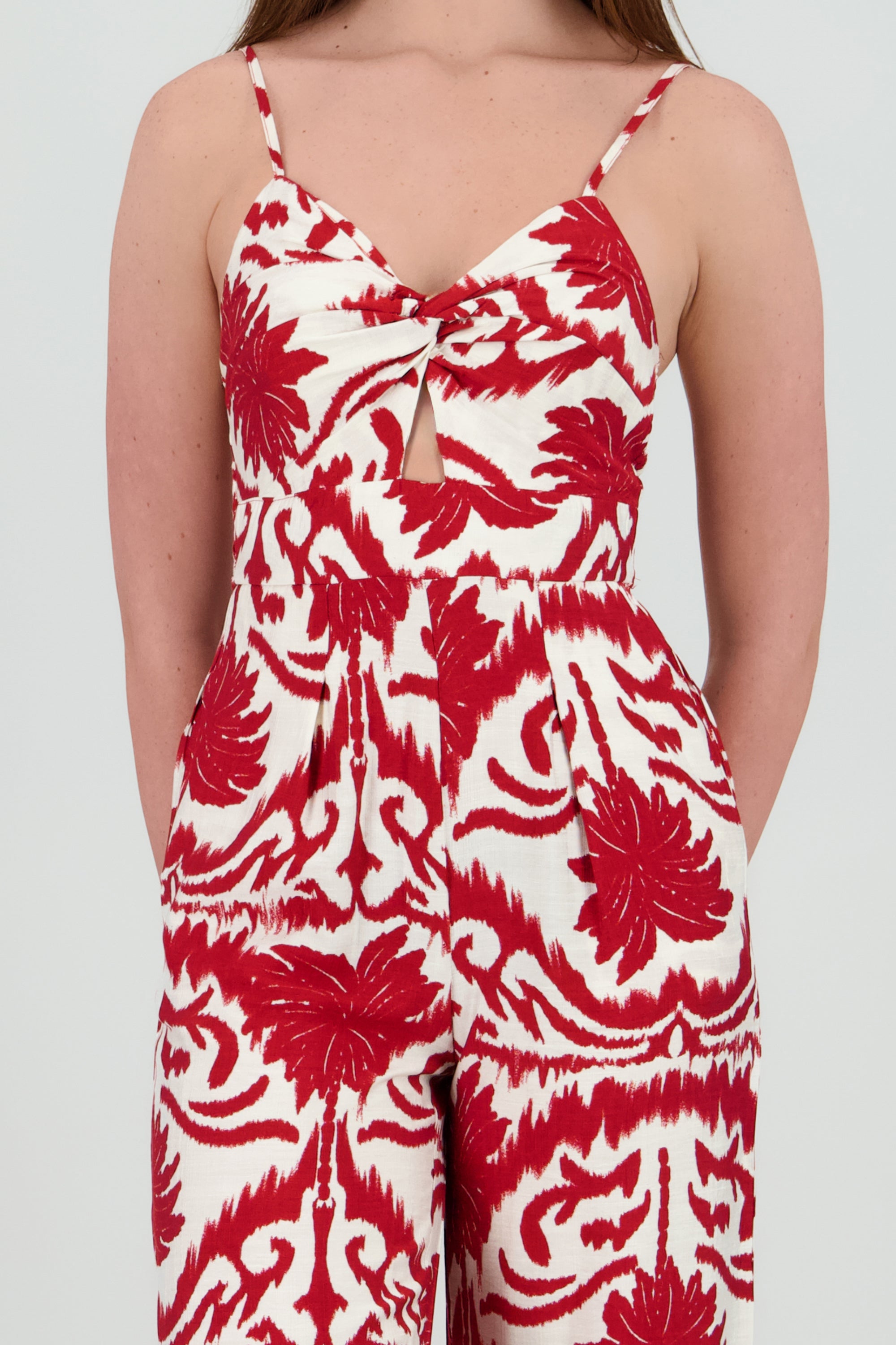 Jumpsuit estampado ROJO COMBO