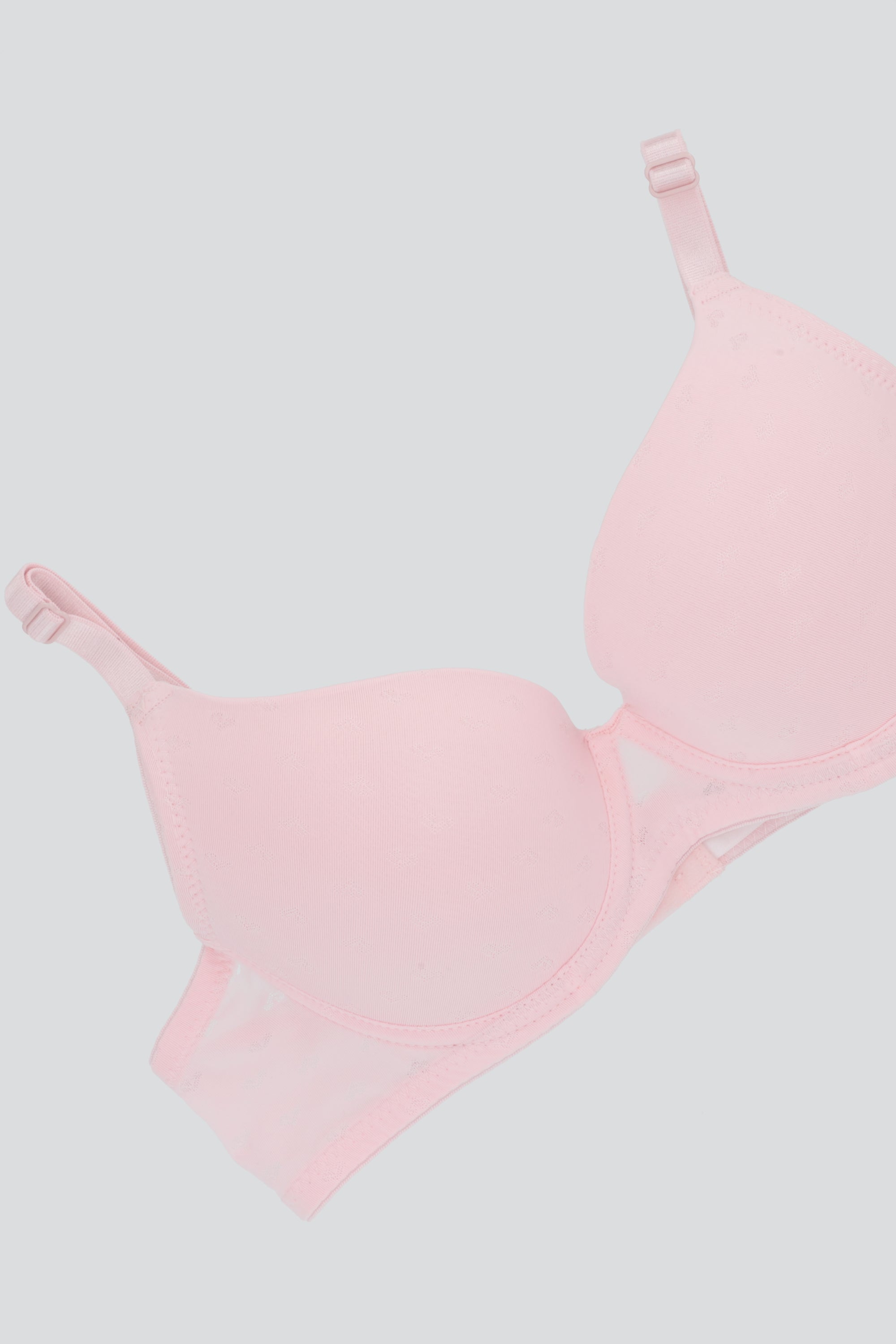 Bra calado corazones ROSA PASTEL