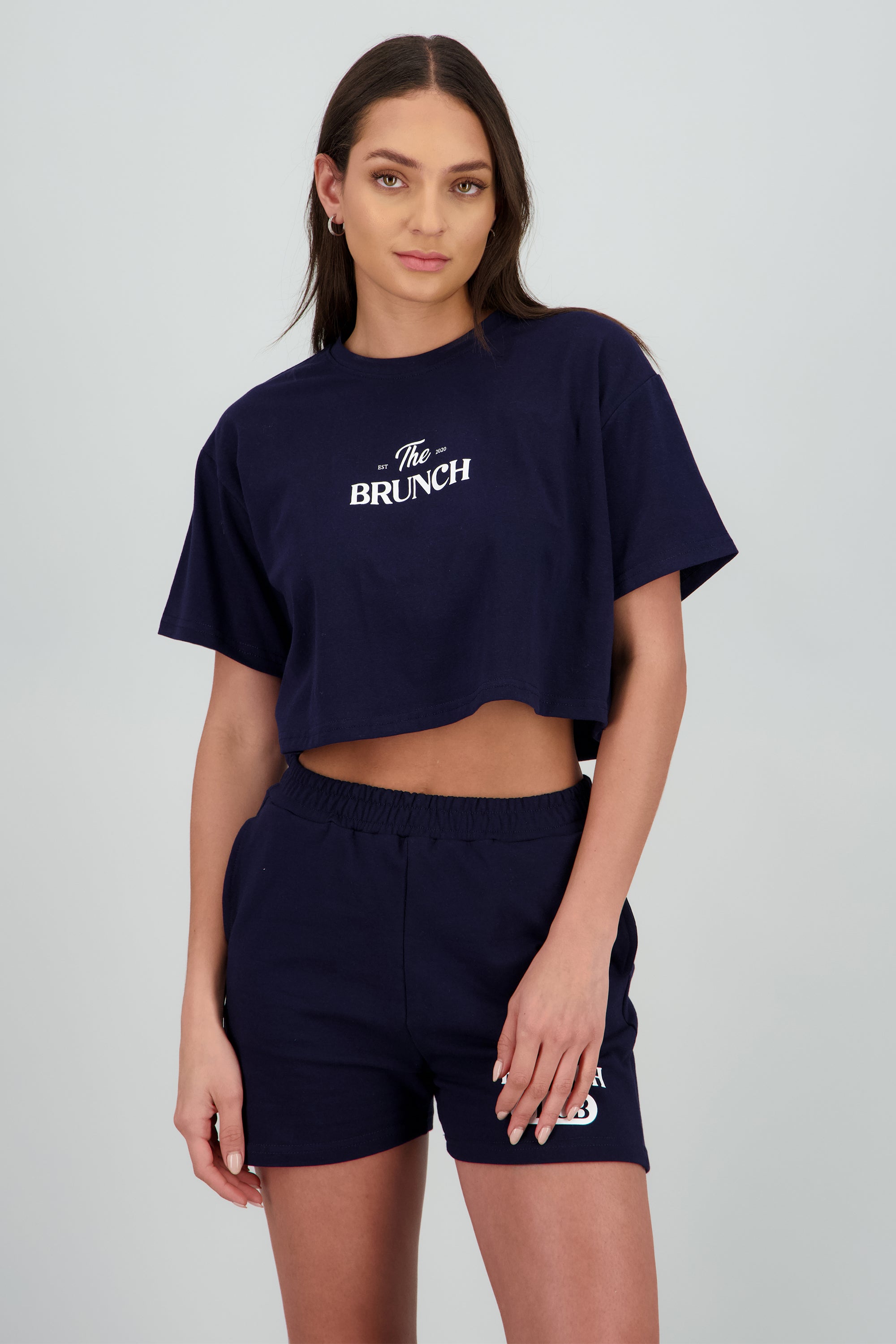 Playera crop The Brunch MARINO