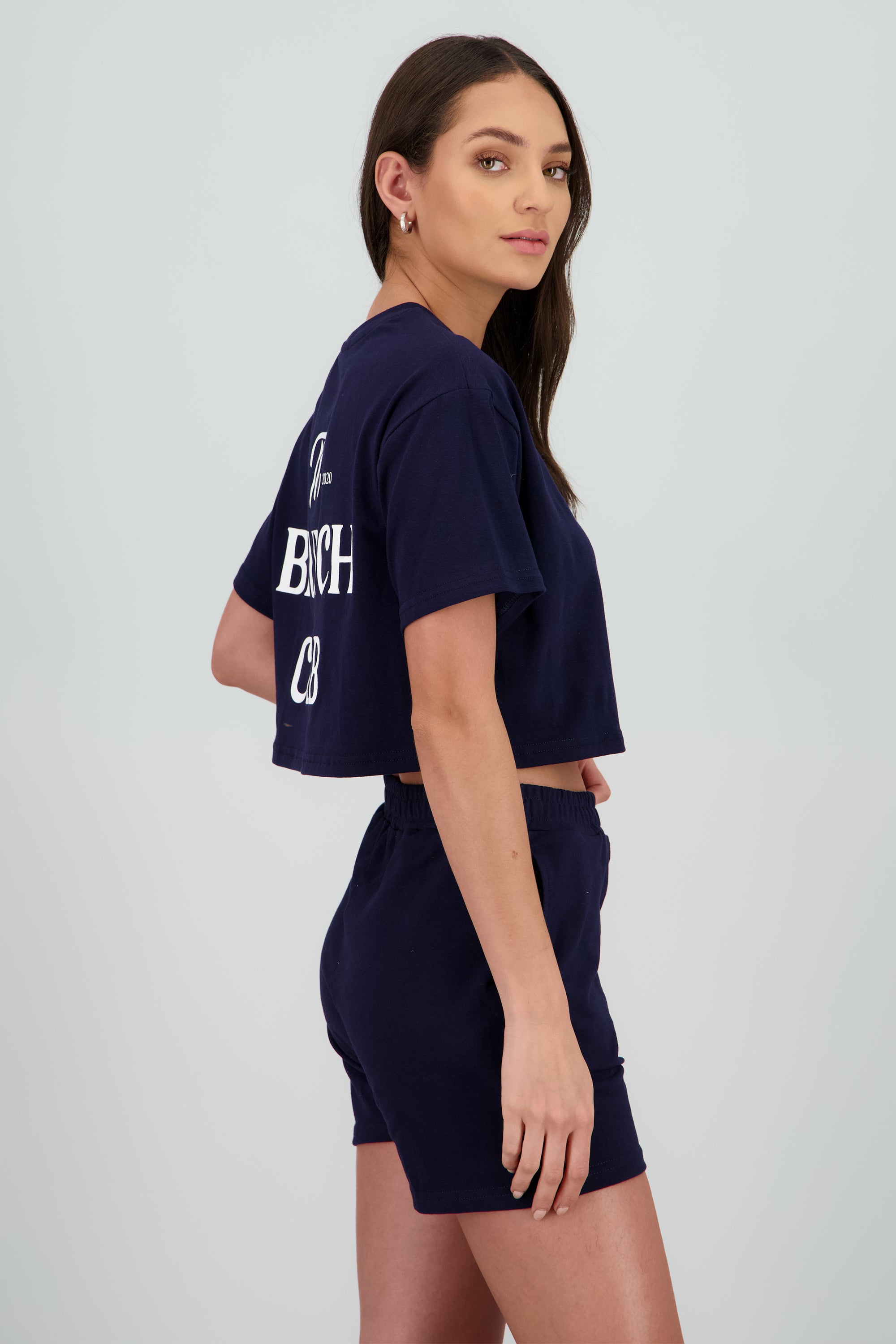 Playera crop The Brunch MARINO