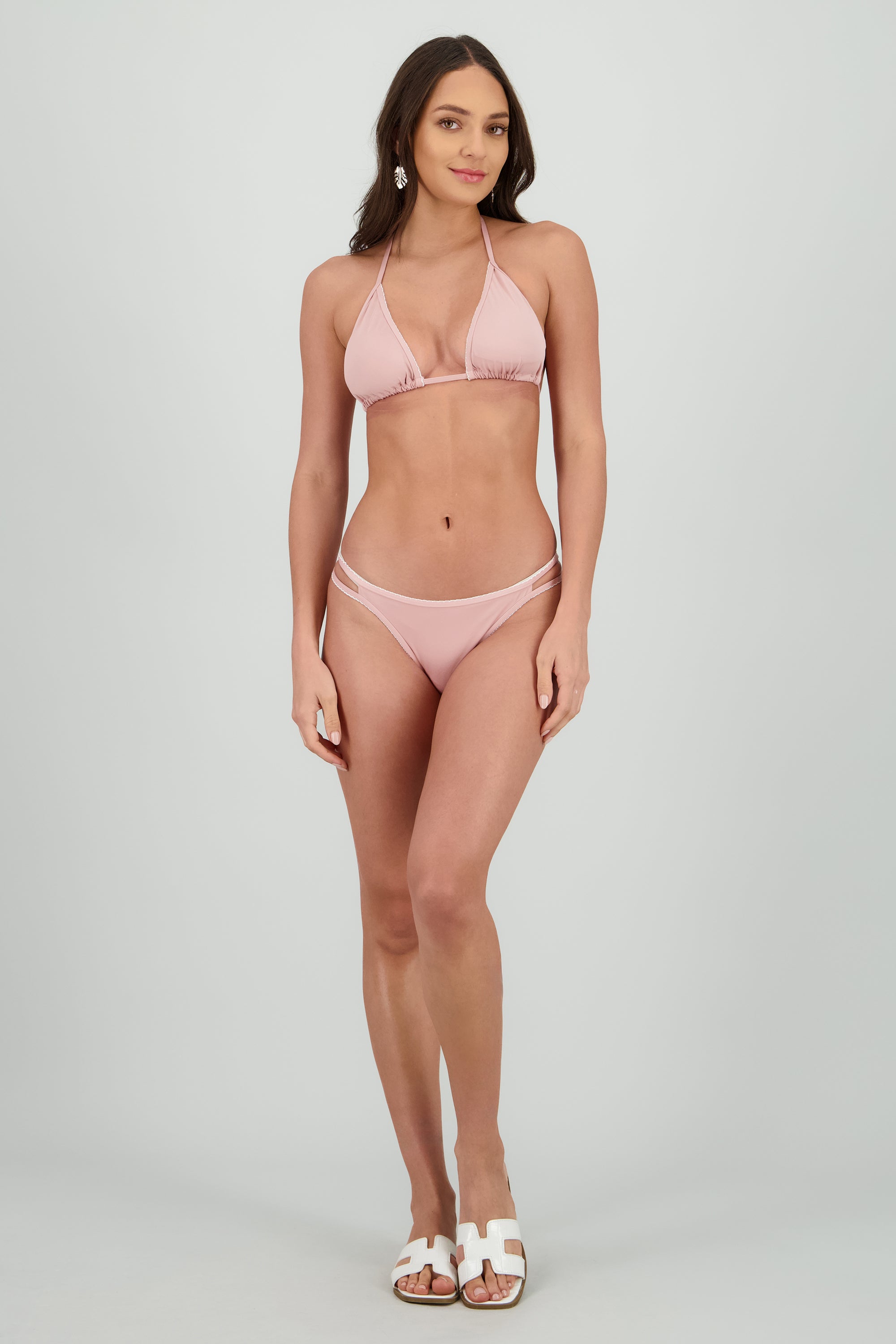 Bikini detalle bordes ROSA PASTEL