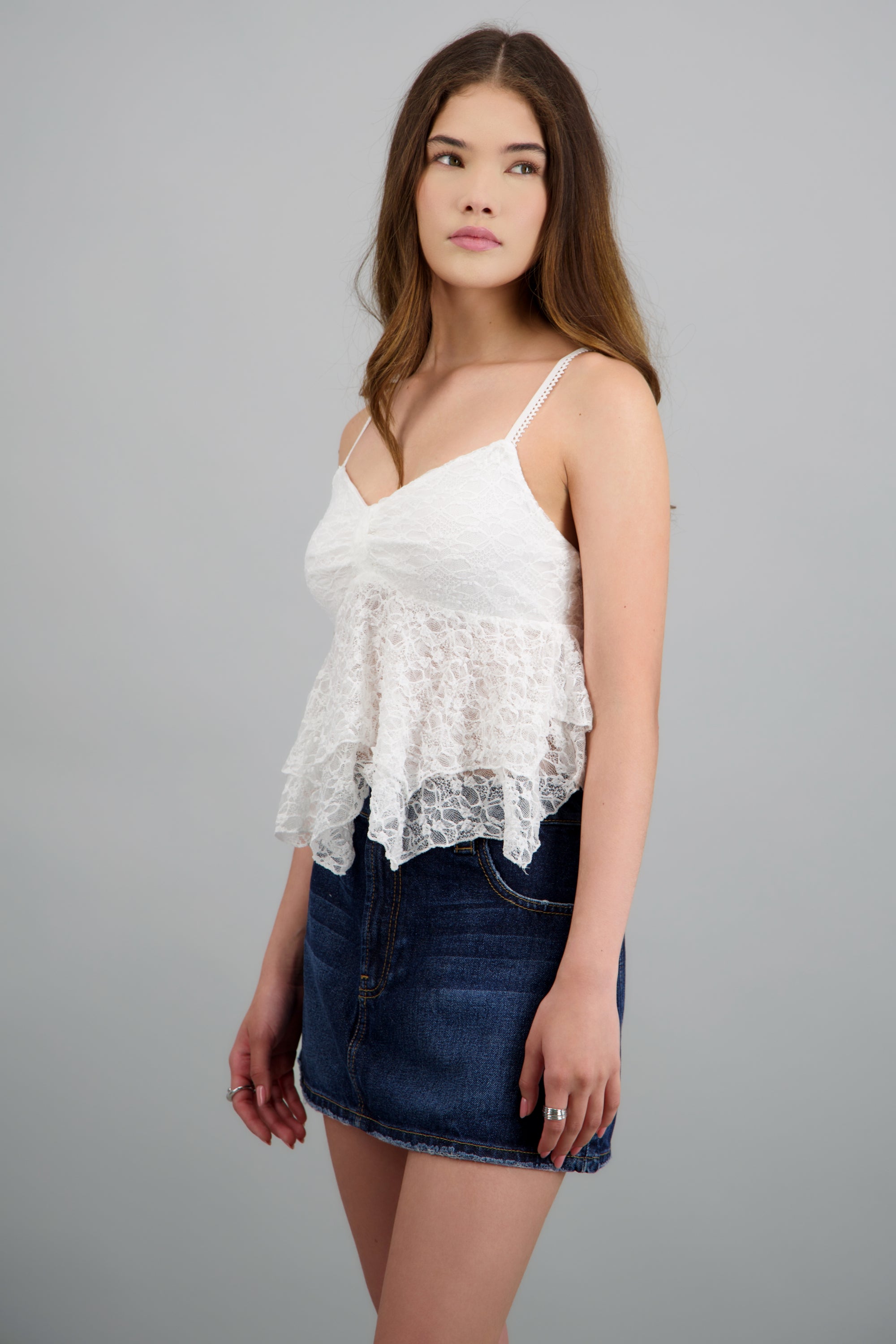 Top texturizado detalle tirantes BLANCO