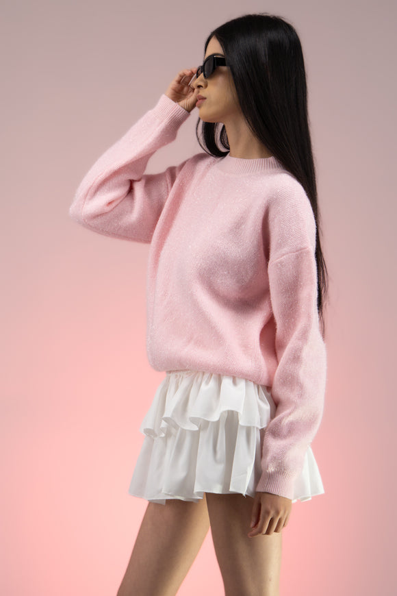 Chamarra con volumen y peluche