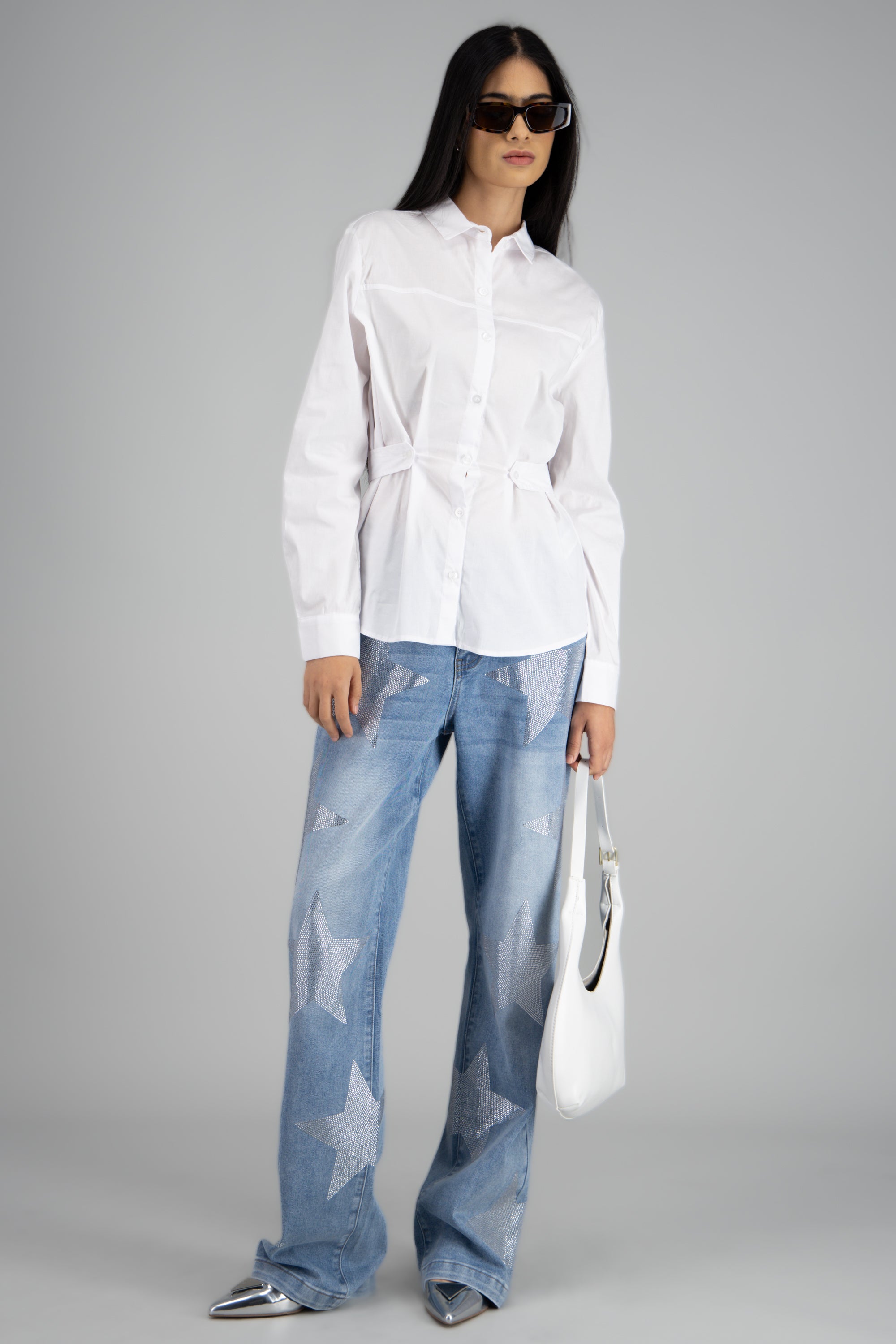 Abrigo maxi cinturon GRIS