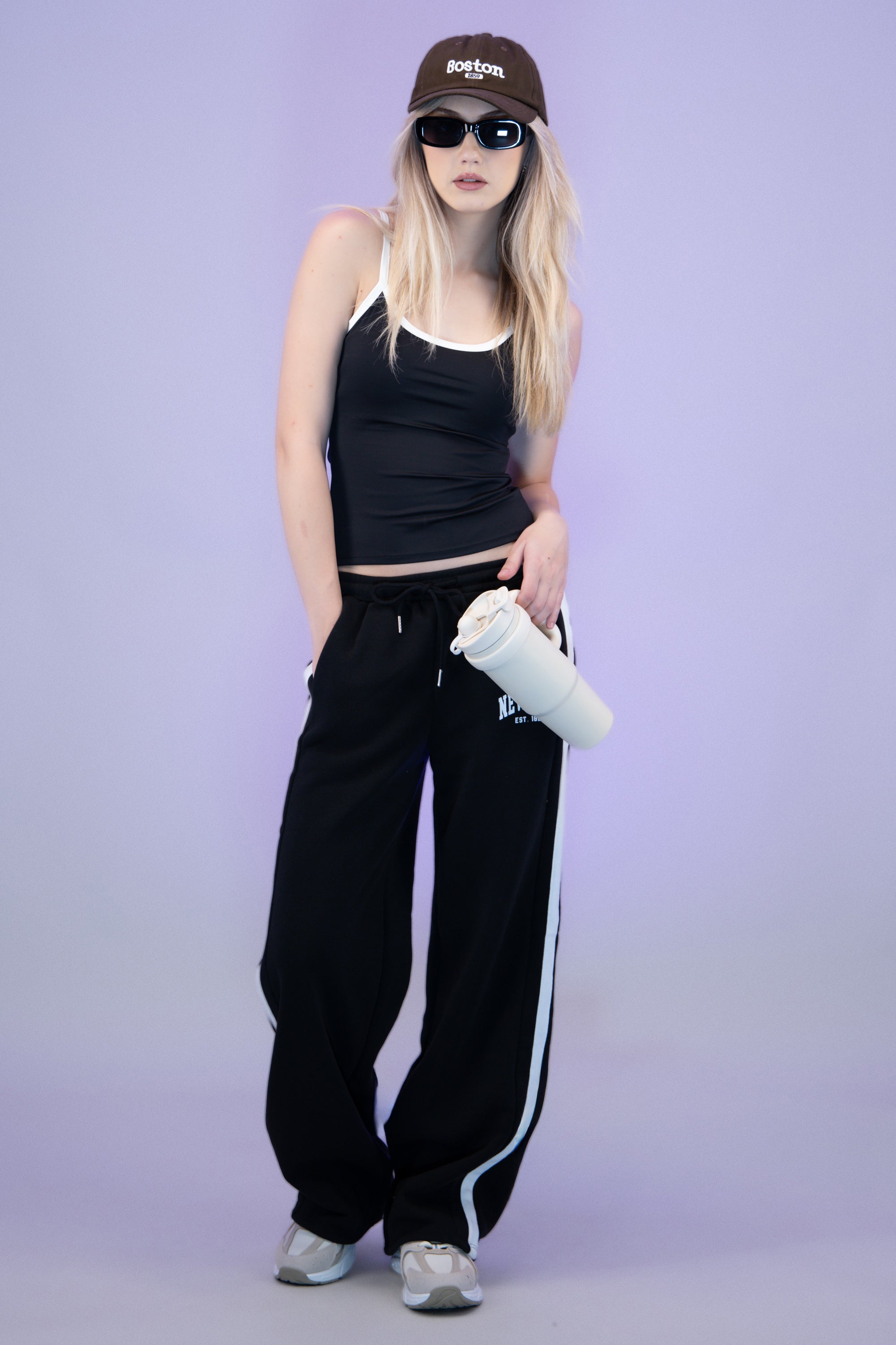 Bota riding hebillas NEGRO