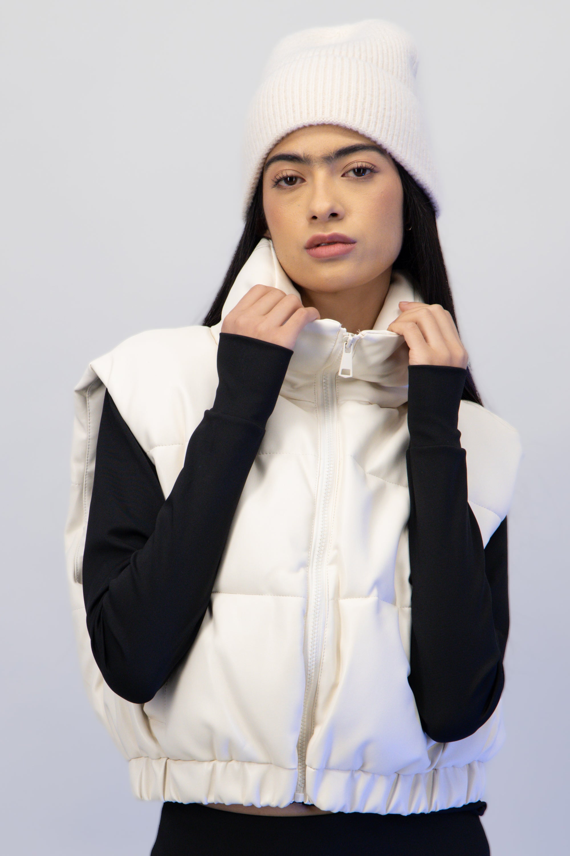 Chamarra aviador con borrego NEGRO COMBO