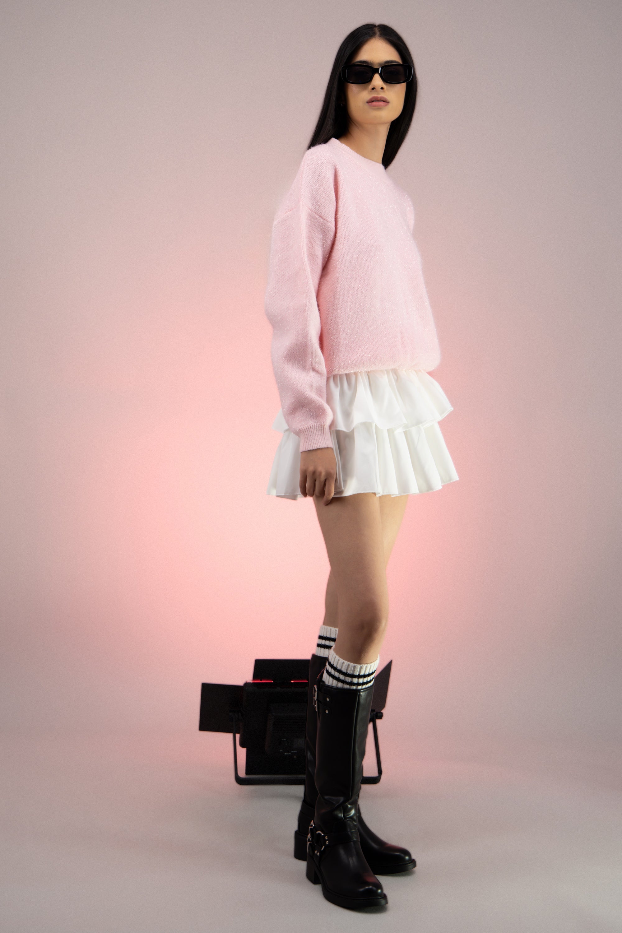 Bota vaquera print de vaca 100% piel CAFE