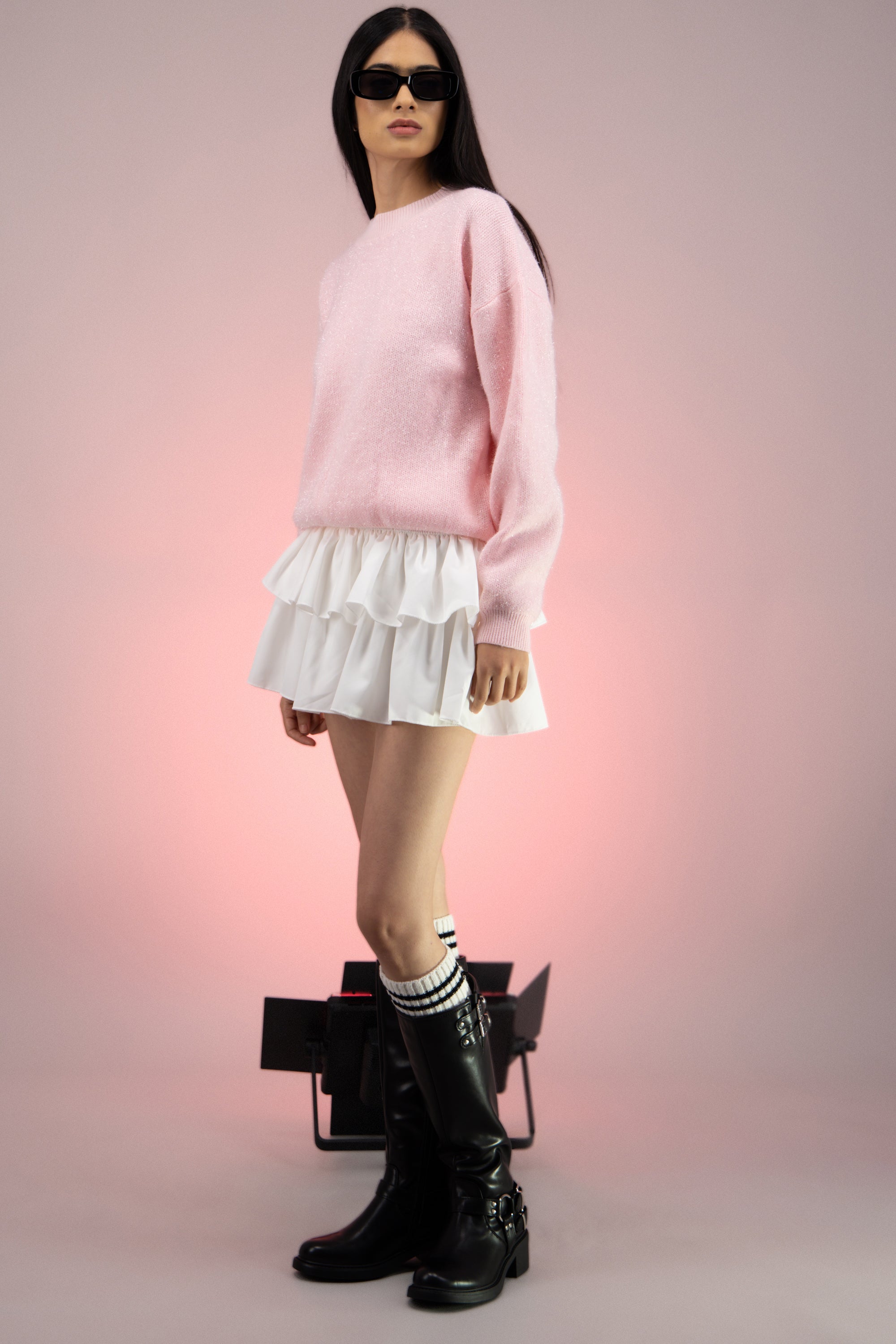 Bota vaquera print de vaca 100% piel CAFE