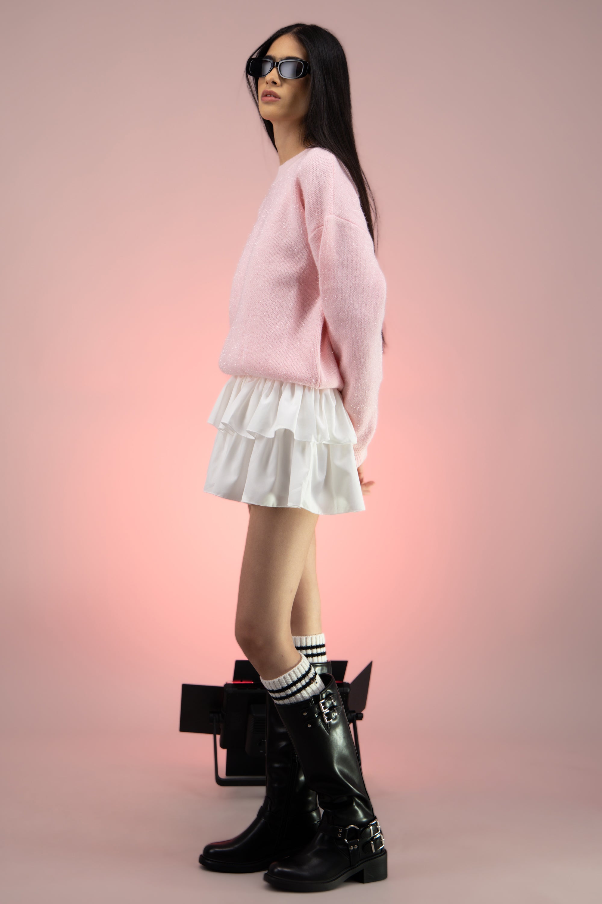 Bota vaquera print de vaca 100% piel CAFE